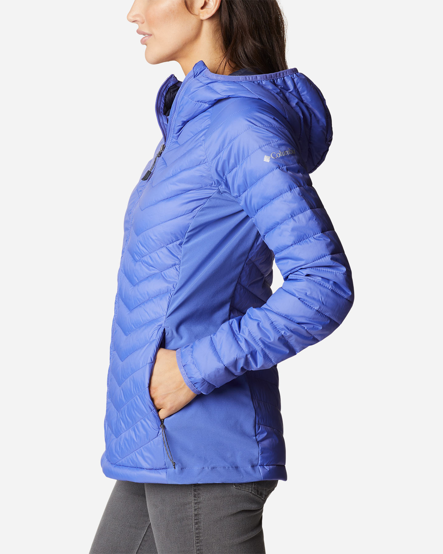 Giacca outdoor COLUMBIA POWDER PASS W - Viola - 2 | Cisalfa Sport