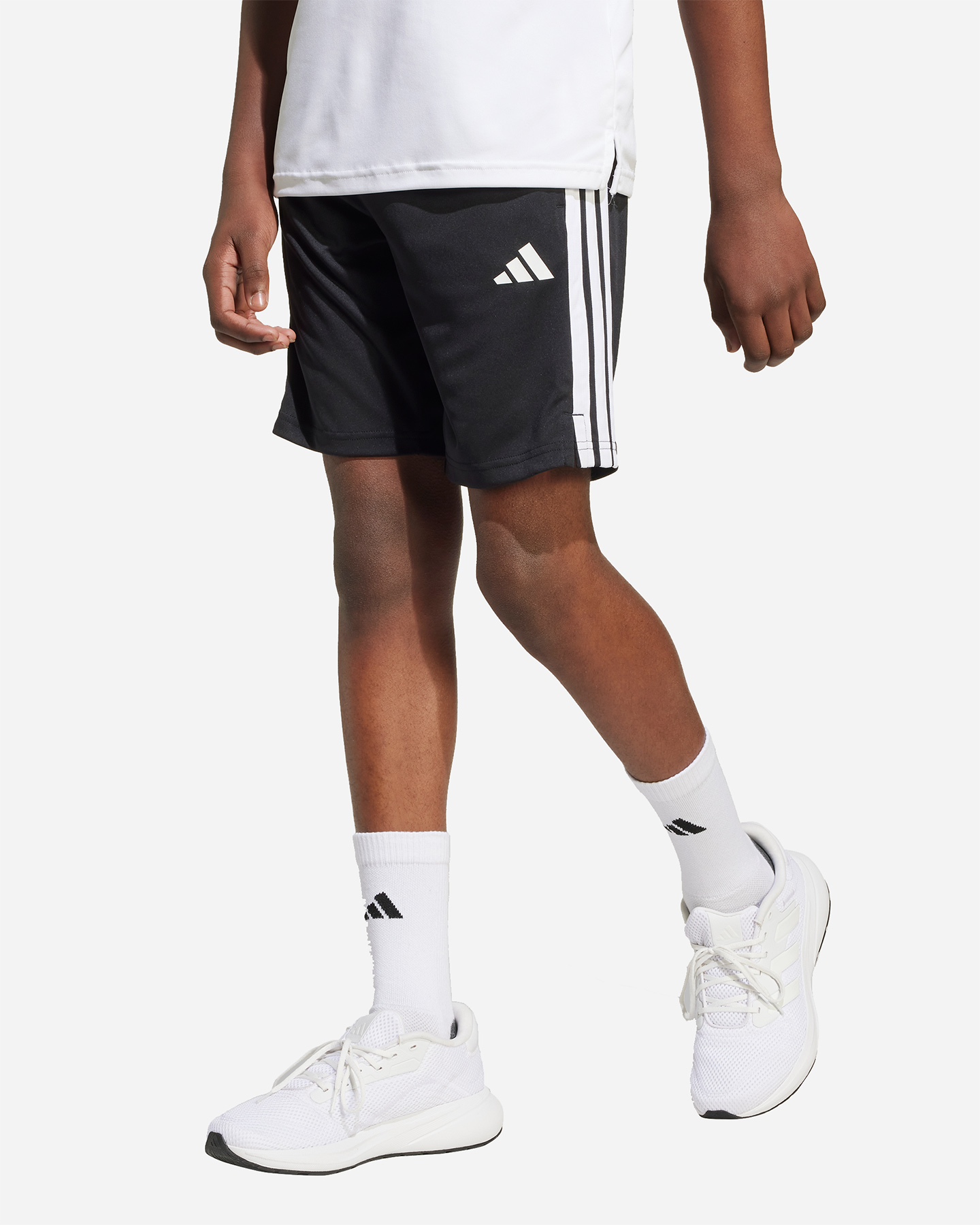Pantaloncini ADIDAS TRAIN ESSENTIALS 3STRIPES JR - Nero - 1 | Cisalfa Sport