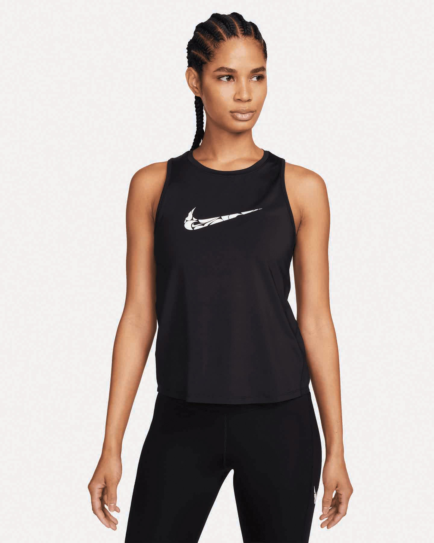 Canotta running NIKE SWOOSH W - Nero - 0 | Cisalfa Sport