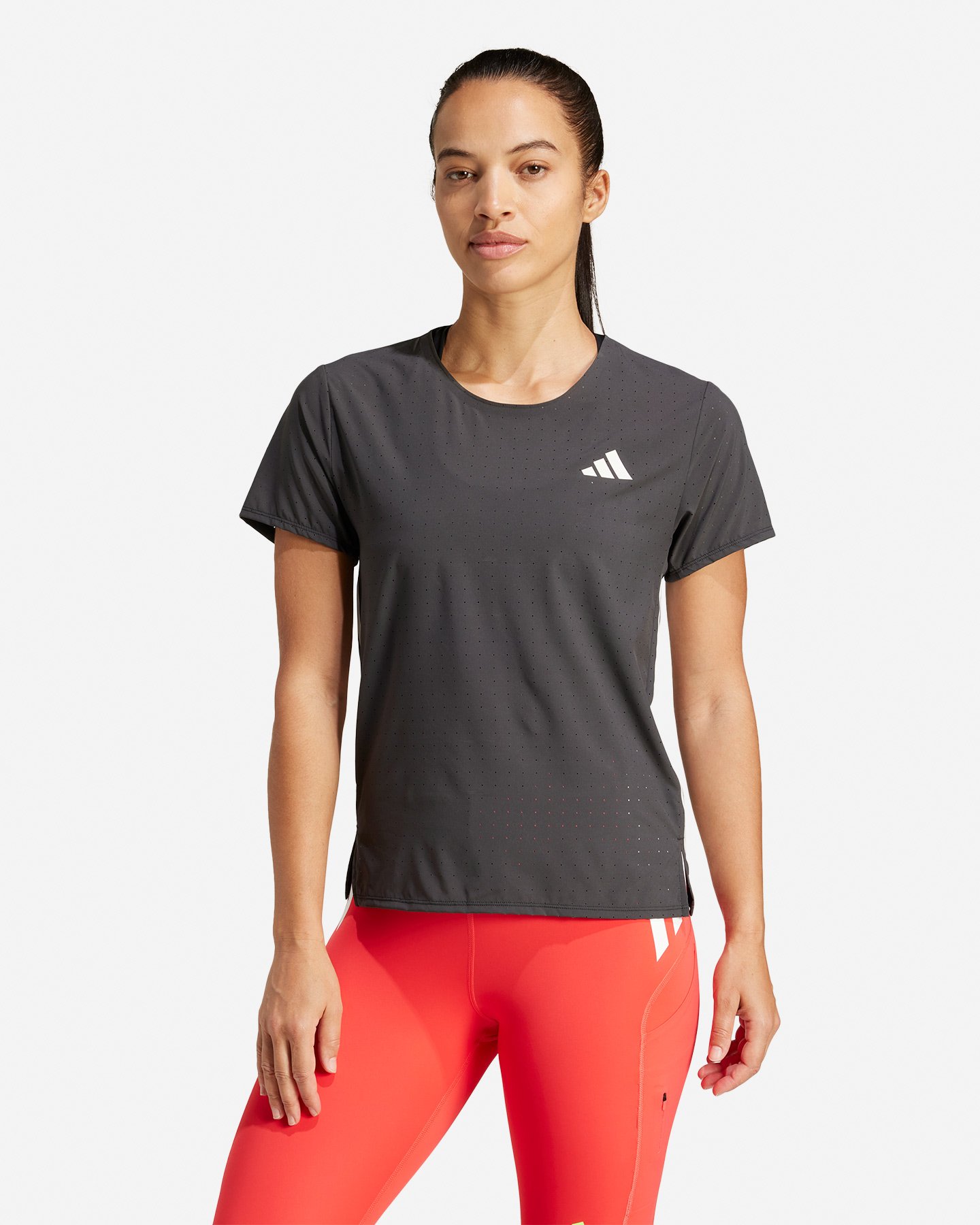 T-shirt running ADIDAS ADIZERO W - Nero - 1 | Cisalfa Sport