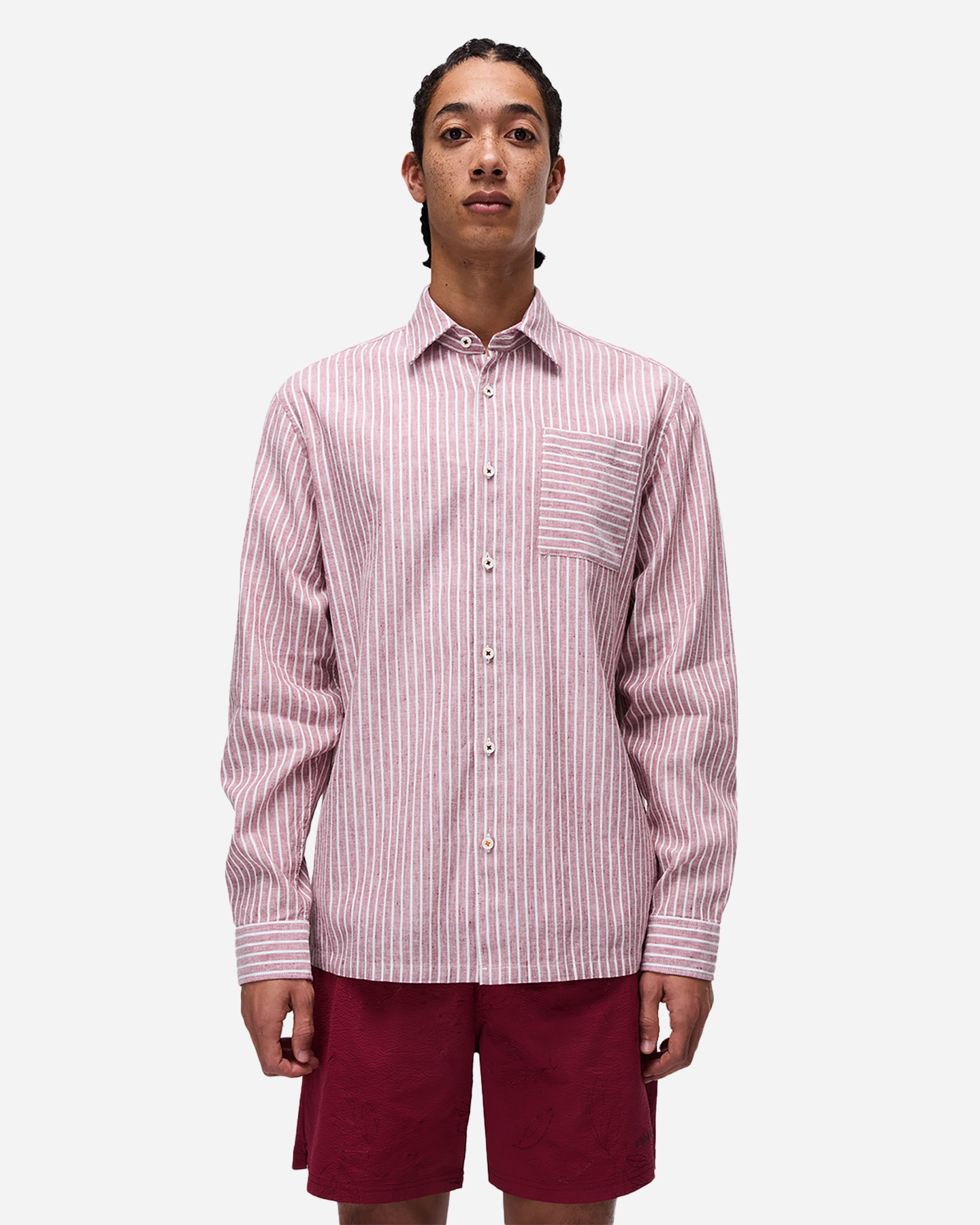 Camicia NAPAPIJRI BROLIO STRIPE M - Marrone - 2 | Cisalfa Sport