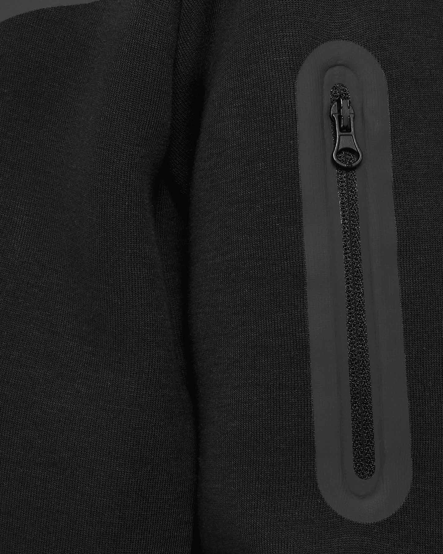 Felpa NIKE TECH FLEECE 2 JR - Nero - 5 | Cisalfa Sport