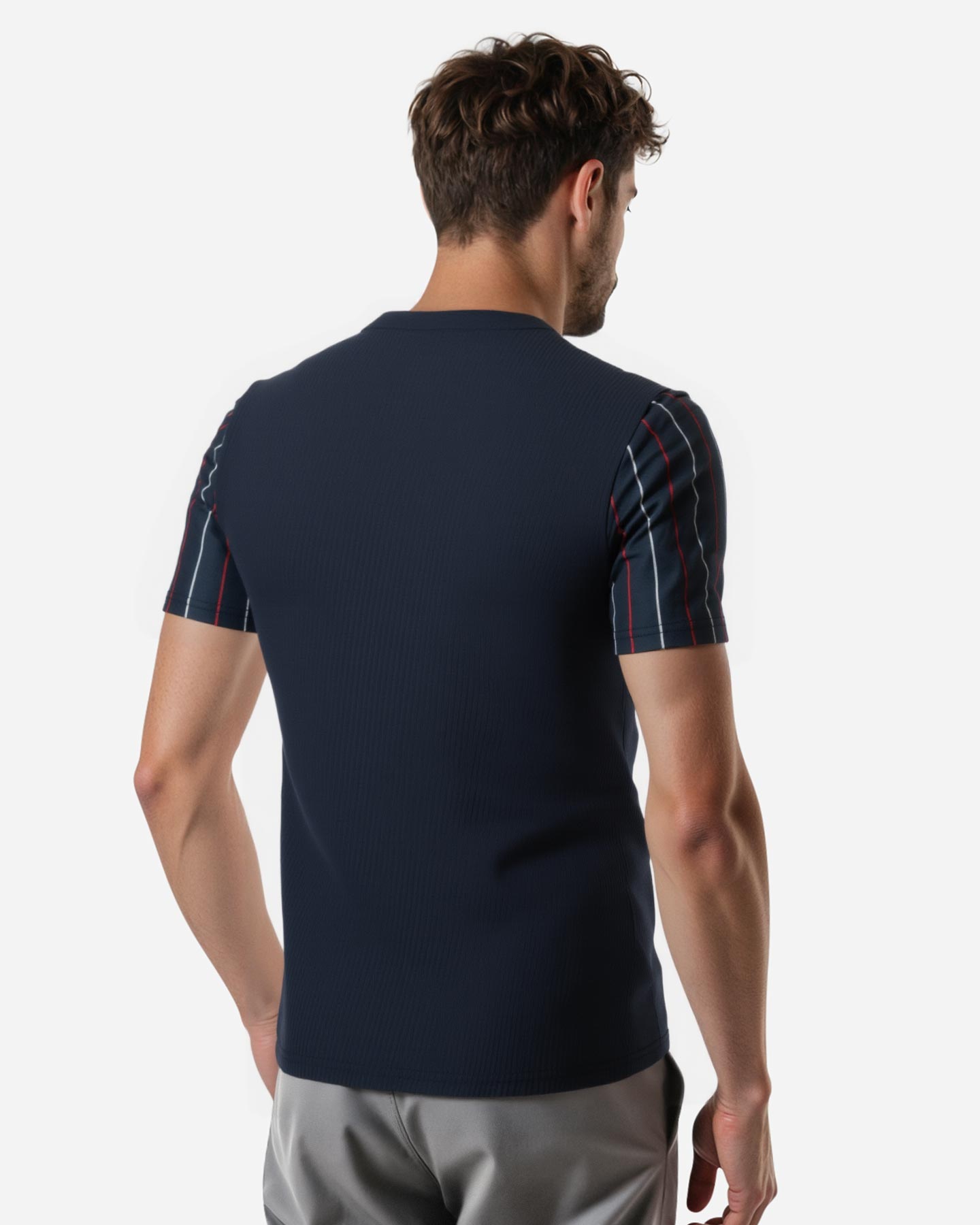 T-shirt tennis FILA COURT LINE M - Blu - 4 | Cisalfa Sport