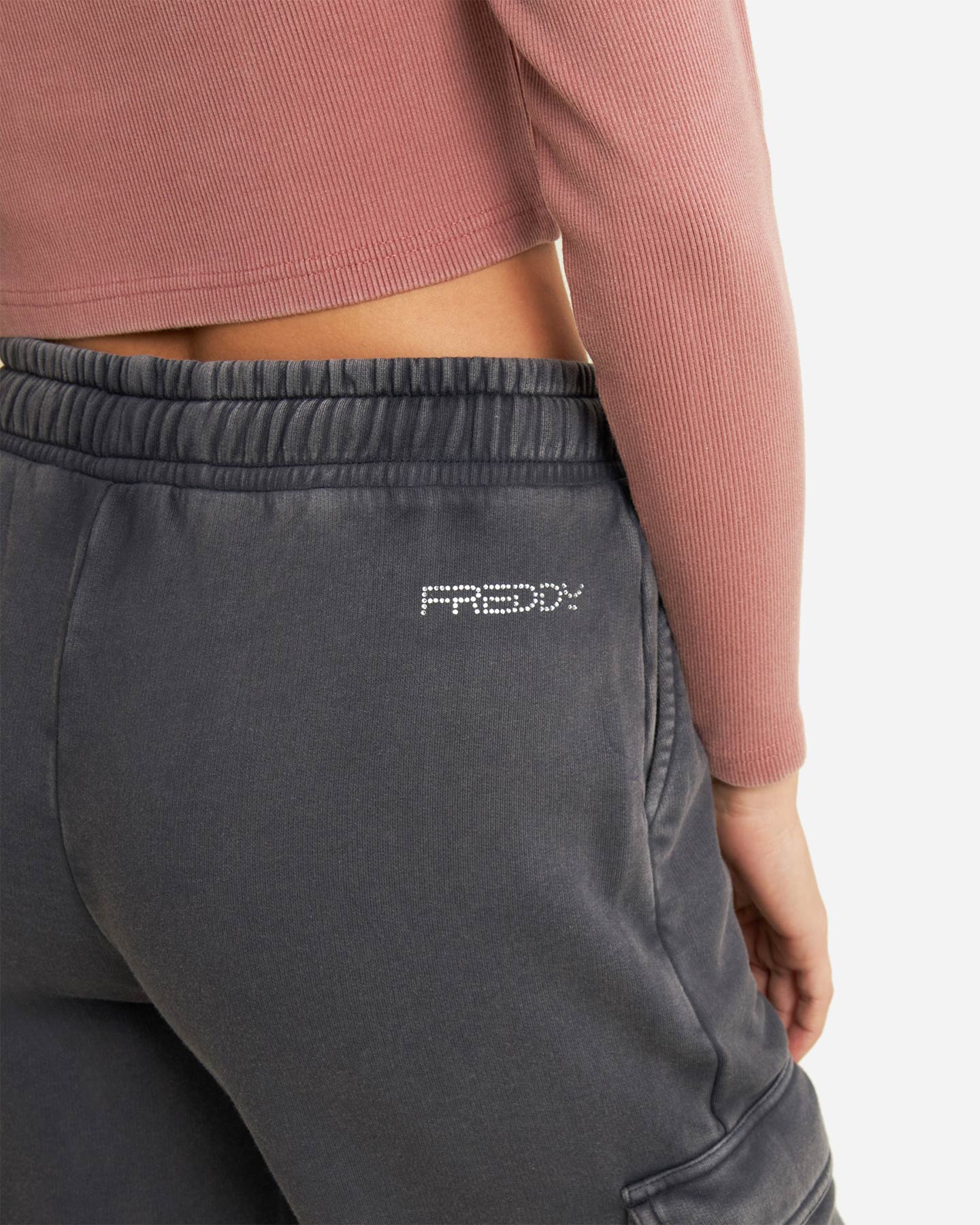 Pantalone FREDDY CARGO TOPOLINO DELAVE' W - Nero - 3 | Cisalfa Sport