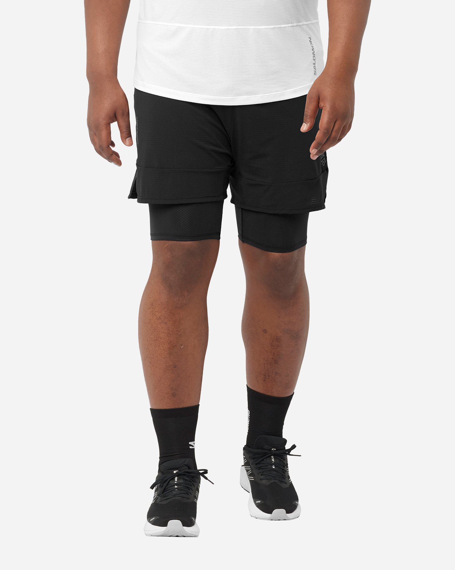 Short running SALOMON SENSE 2IN1 M - Nero - 2 | Cisalfa Sport