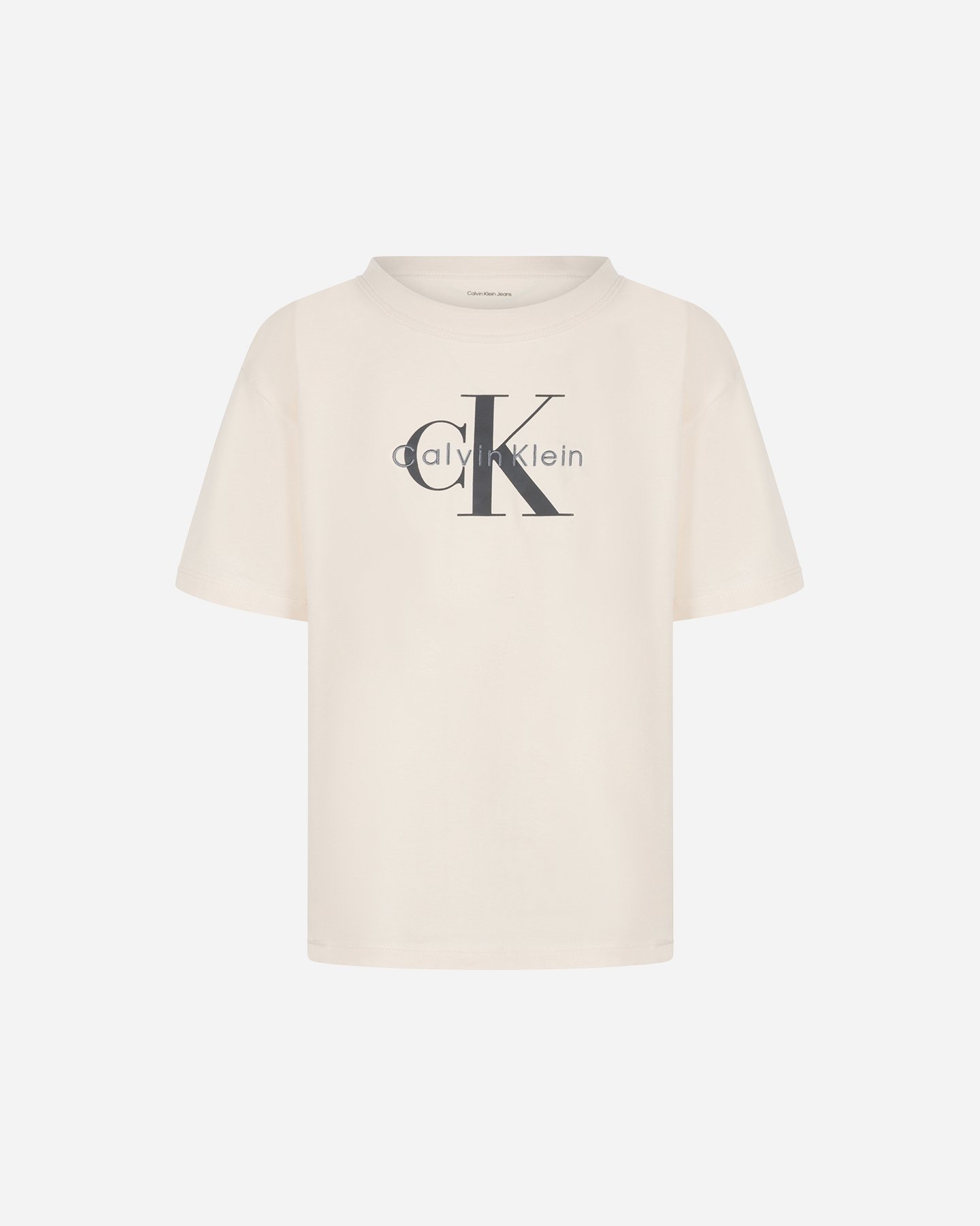 T-shirt CALVIN KLEIN JEANS MONOLOGO JR - Beige - 0 | Cisalfa Sport