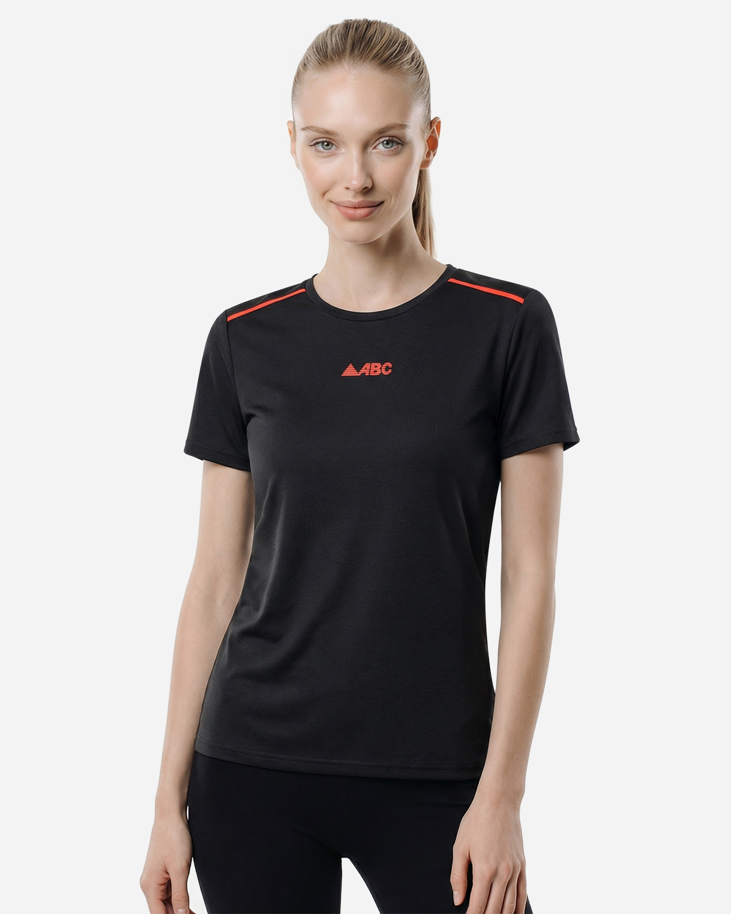 T-shirt running ABC TECH W - Nero - 2 | Cisalfa Sport