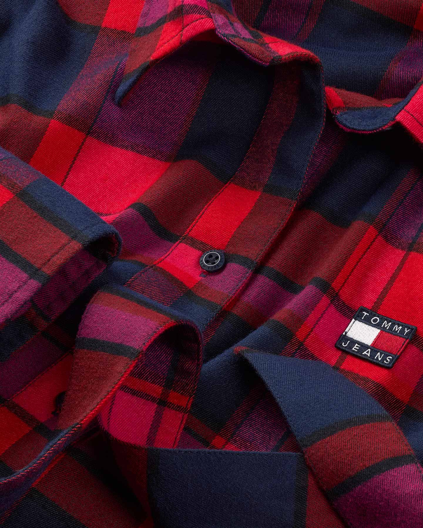 Abito TOMMY HILFIGER CHECK W - Rosso - 2 | Cisalfa Sport