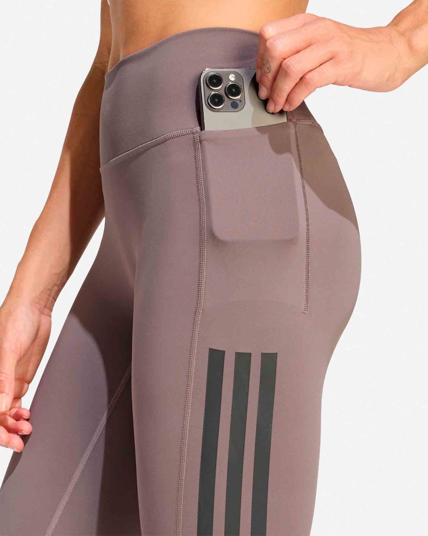 Leggings ADIDAS OPT 3STRIPES W - Grigio - 5 | Cisalfa Sport