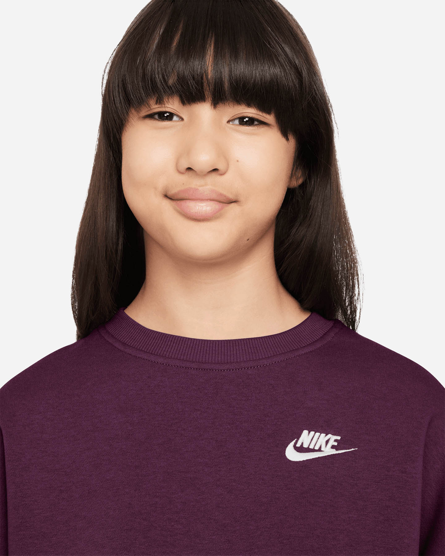 Felpa NIKE CLUB SMALL LOGO JR - Rosso - 2 | Cisalfa Sport