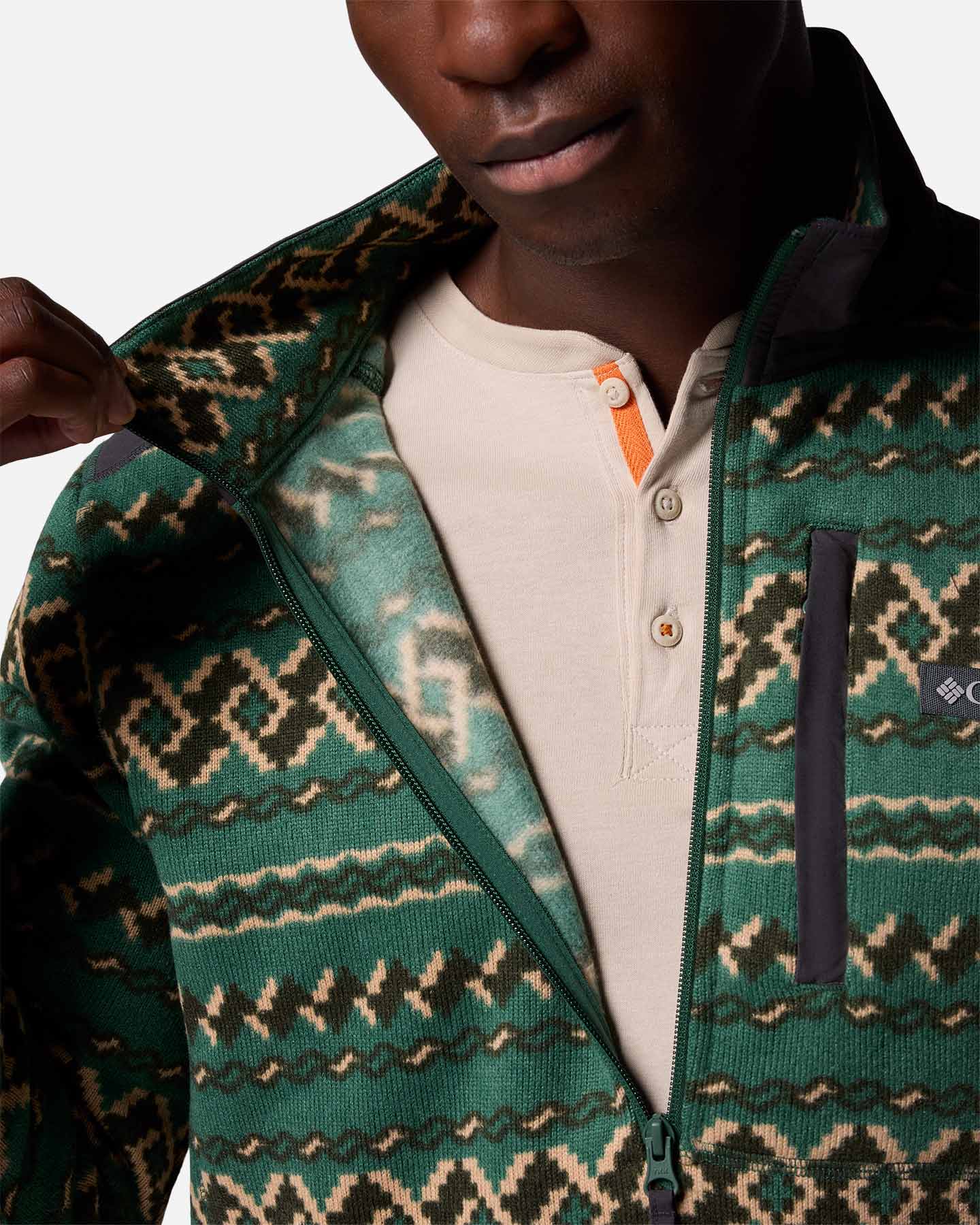 Pile COLUMBIA SWEATER II M - Verde - 5 | Cisalfa Sport