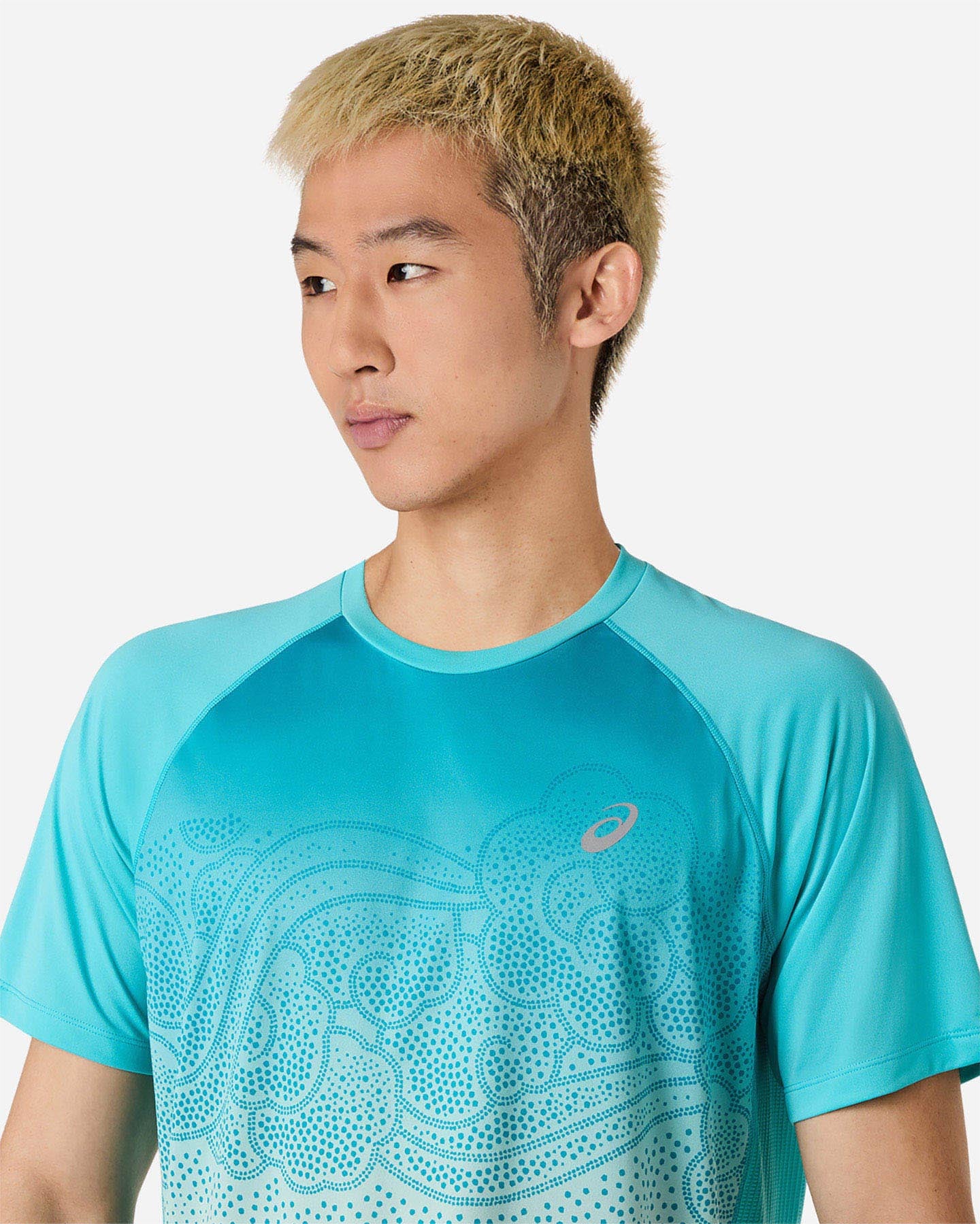 T-shirt running ASICS ROAD FADE M - Azzurro - 4 | Cisalfa Sport