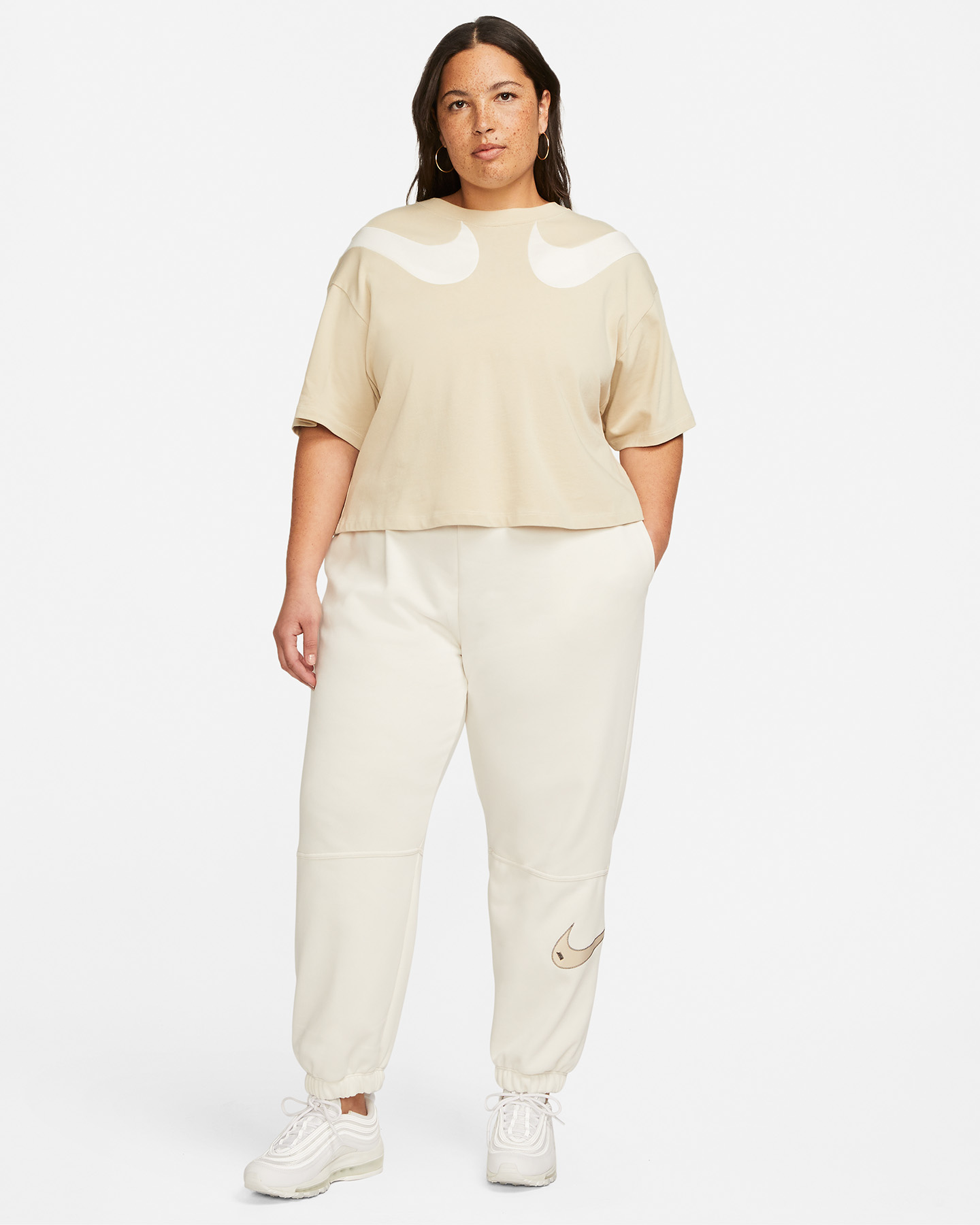 Pantalone NIKE SWOOSH W - Bianco - 5 | Cisalfa Sport