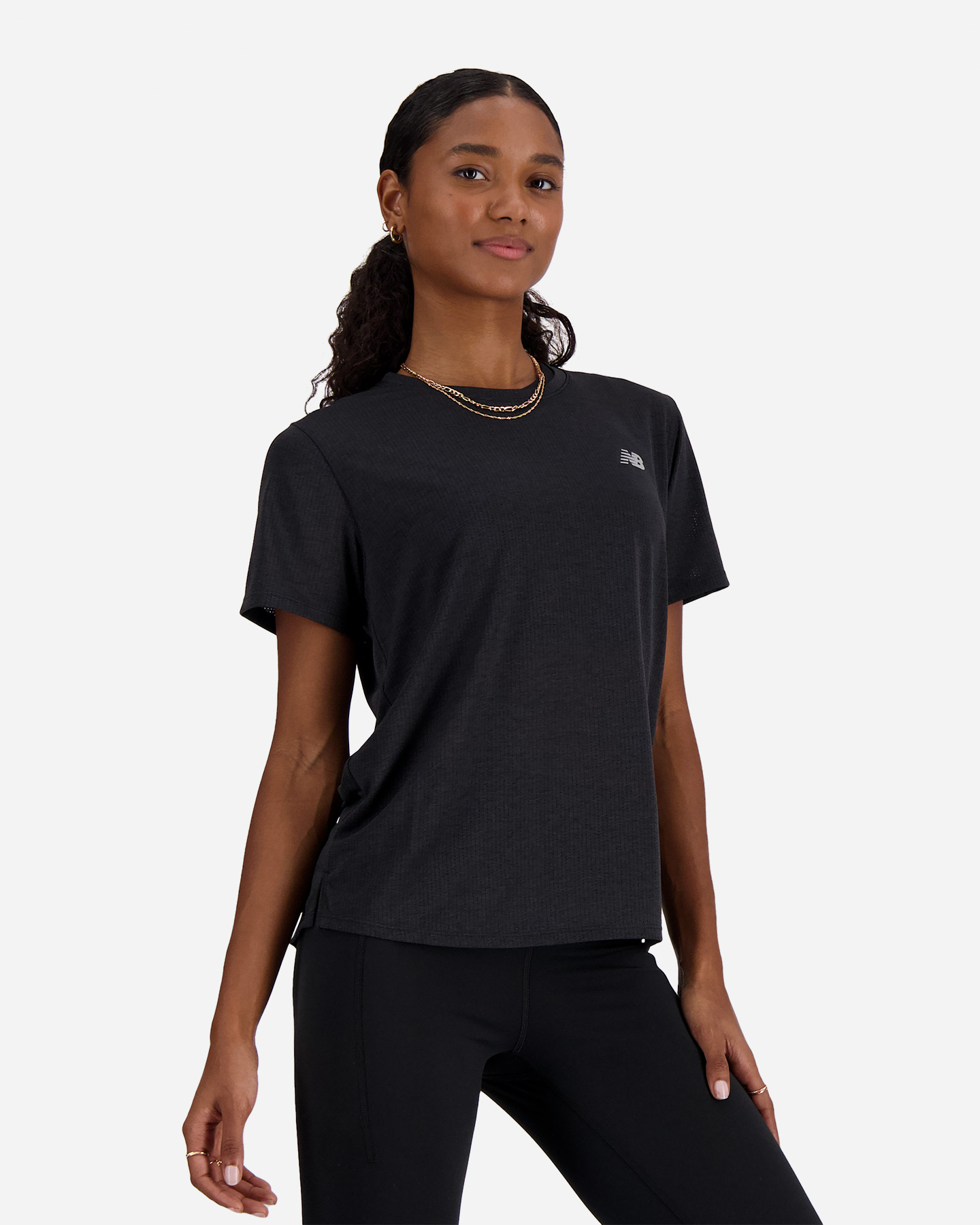 T-shirt running NEW BALANCE ATHLETICS W - Nero - 1 | Cisalfa Sport