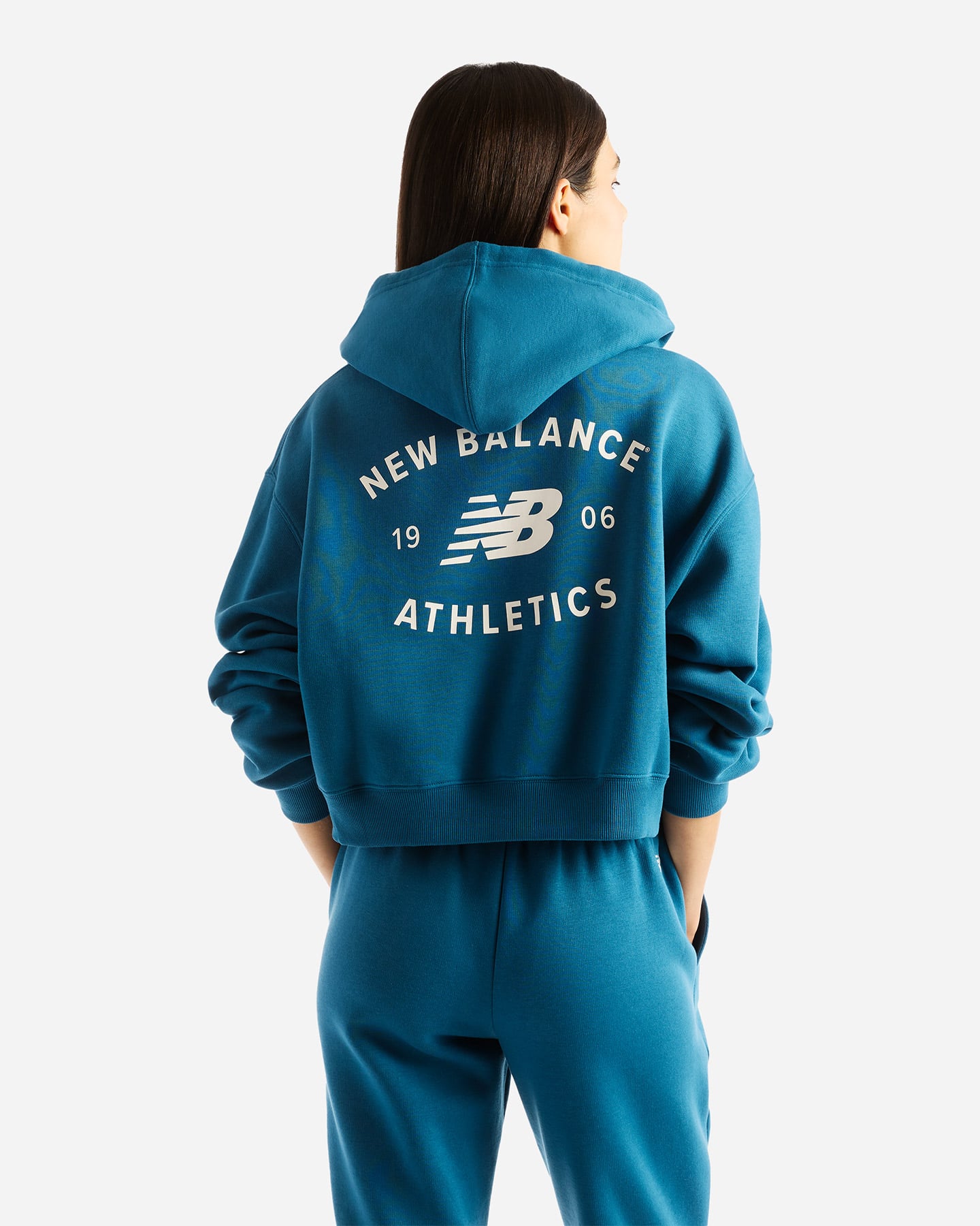 Felpa NEW BALANCE TRACKSIDE SMALL LOGO W - Rosa - 1 | Cisalfa Sport