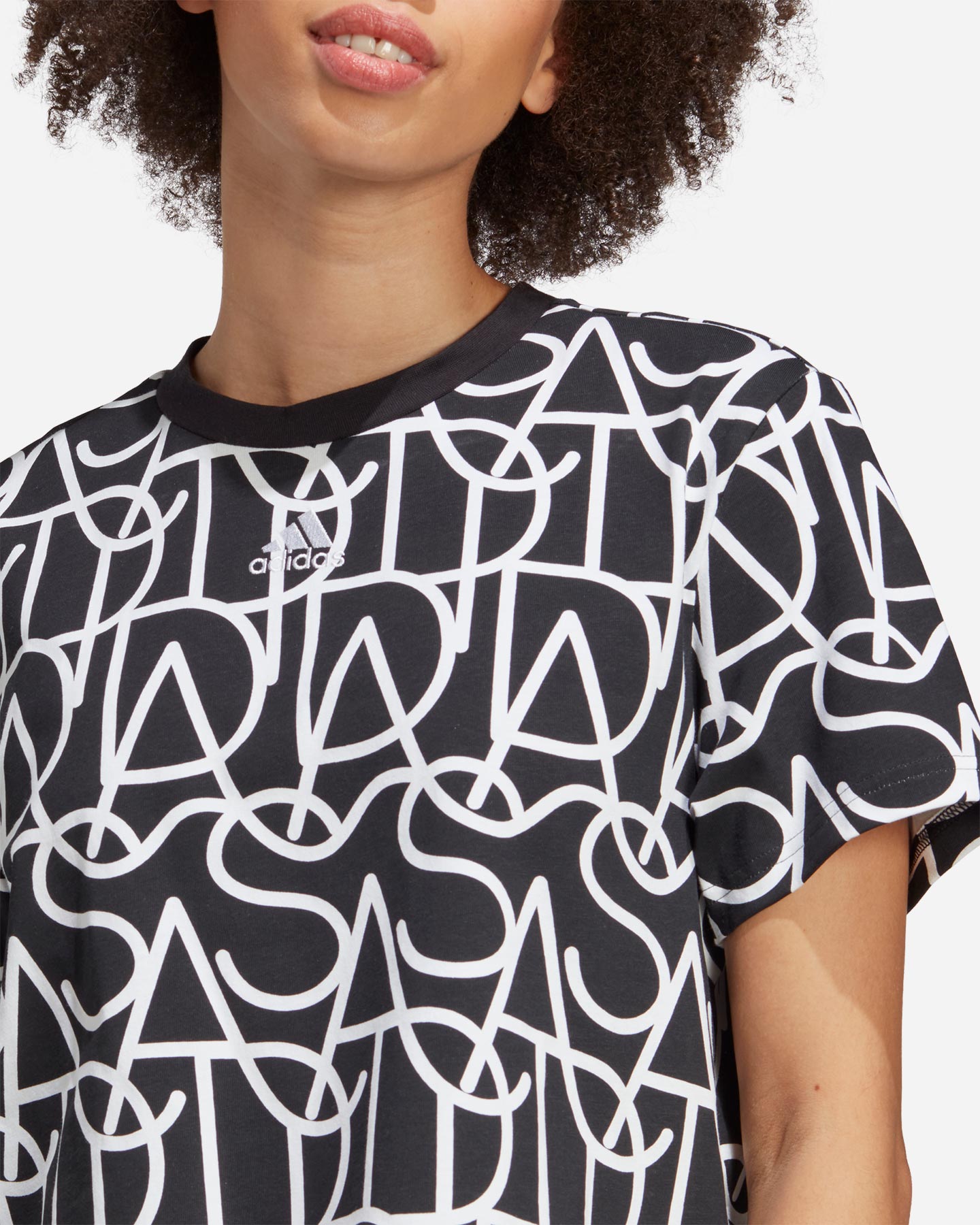 T-shirt ADIDAS ALL OVER W - Nero - 5 | Cisalfa Sport