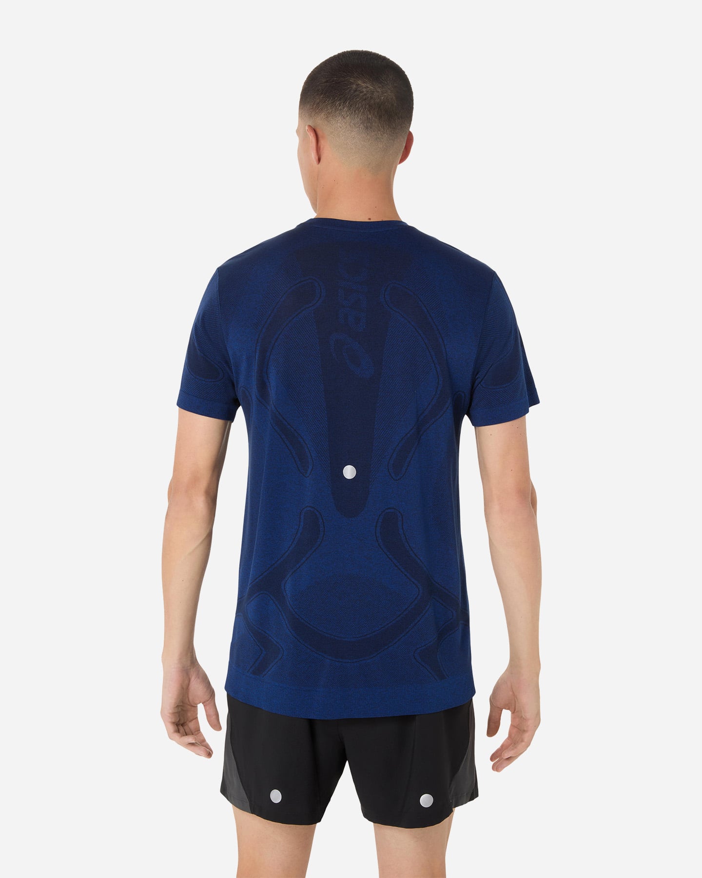 T-shirt running ASICS ROAD SEAMLESS M - Blu - 2 | Cisalfa Sport