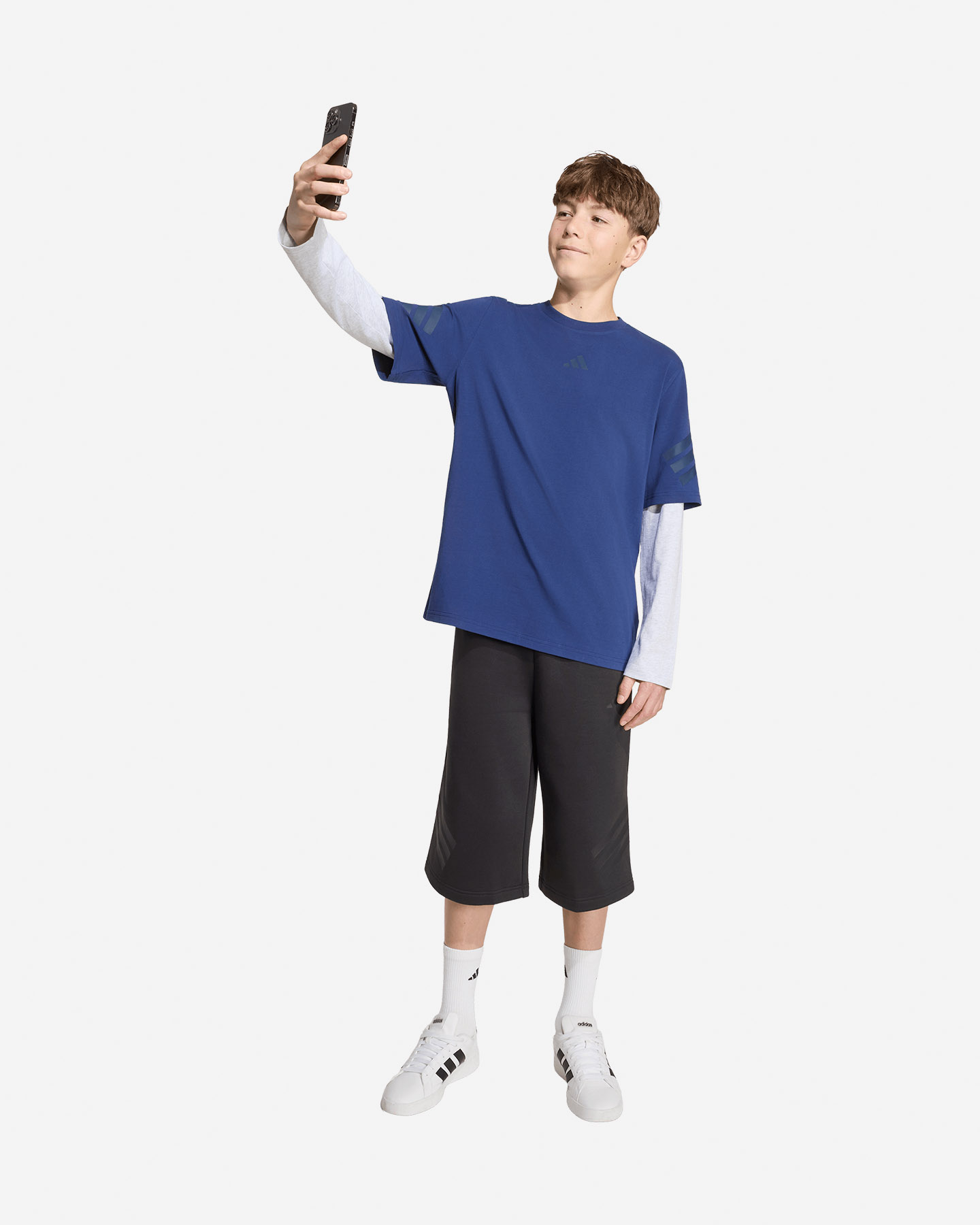 T-shirt ADIDAS FUTURE ICONS 2IN1 JR - Blu - 2 | Cisalfa Sport