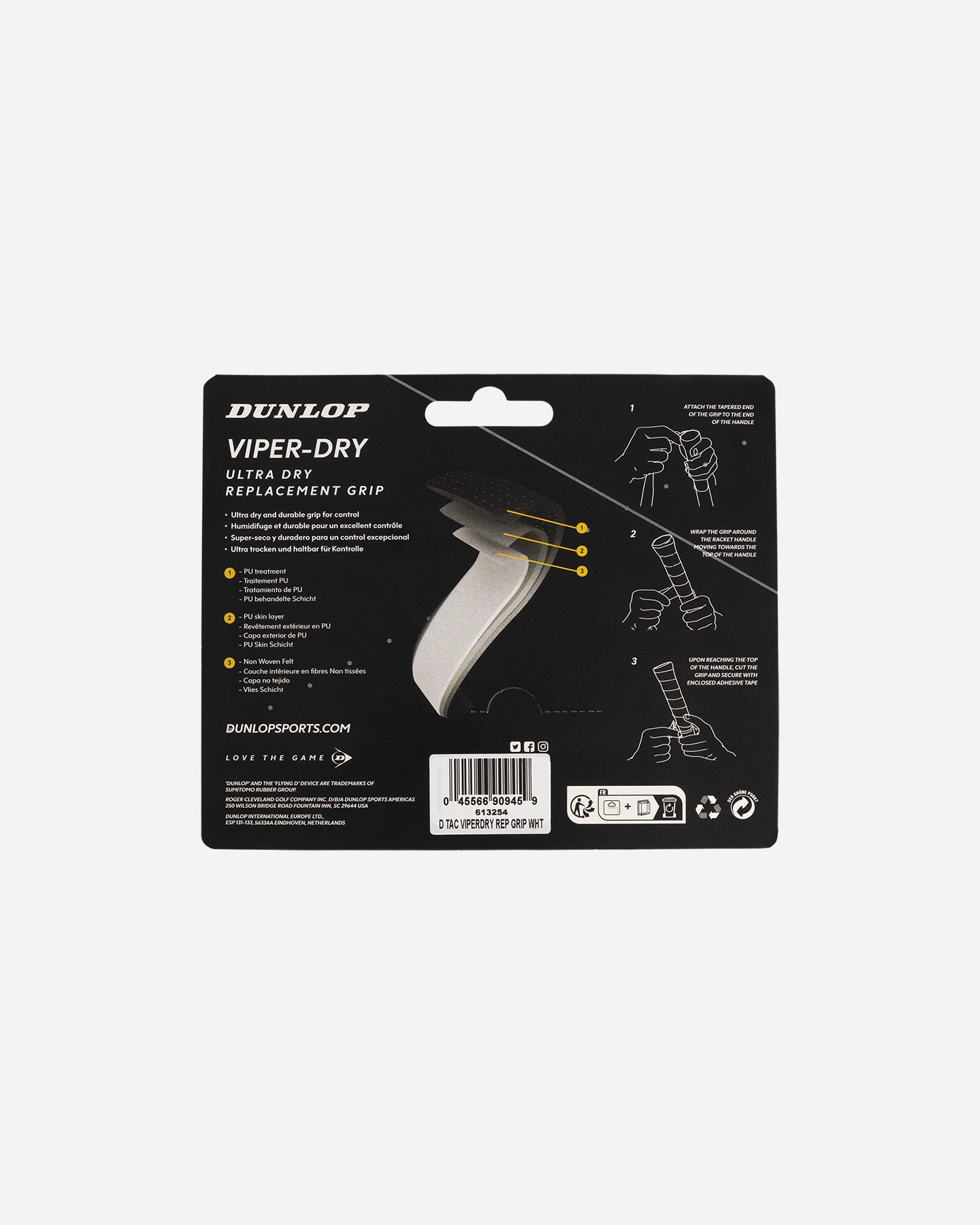 Grip tennis DUNLOP GRIP  - Bianco - 1 | Cisalfa Sport