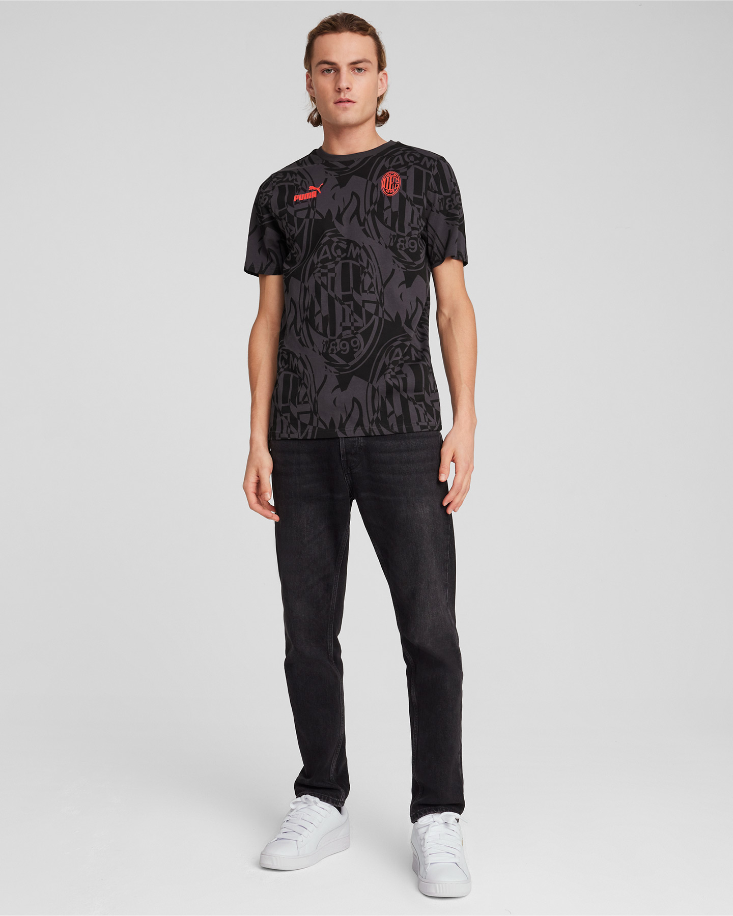 Abbigliamento calcio ufficiale PUMA MILAN FTBL CULTURE AOP 24-25 M - Nero - 5 | Cisalfa Sport