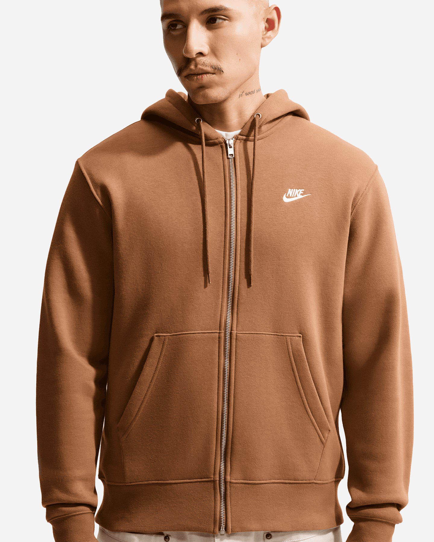 Felpa NIKE CLUB M - Marrone - 3 | Cisalfa Sport