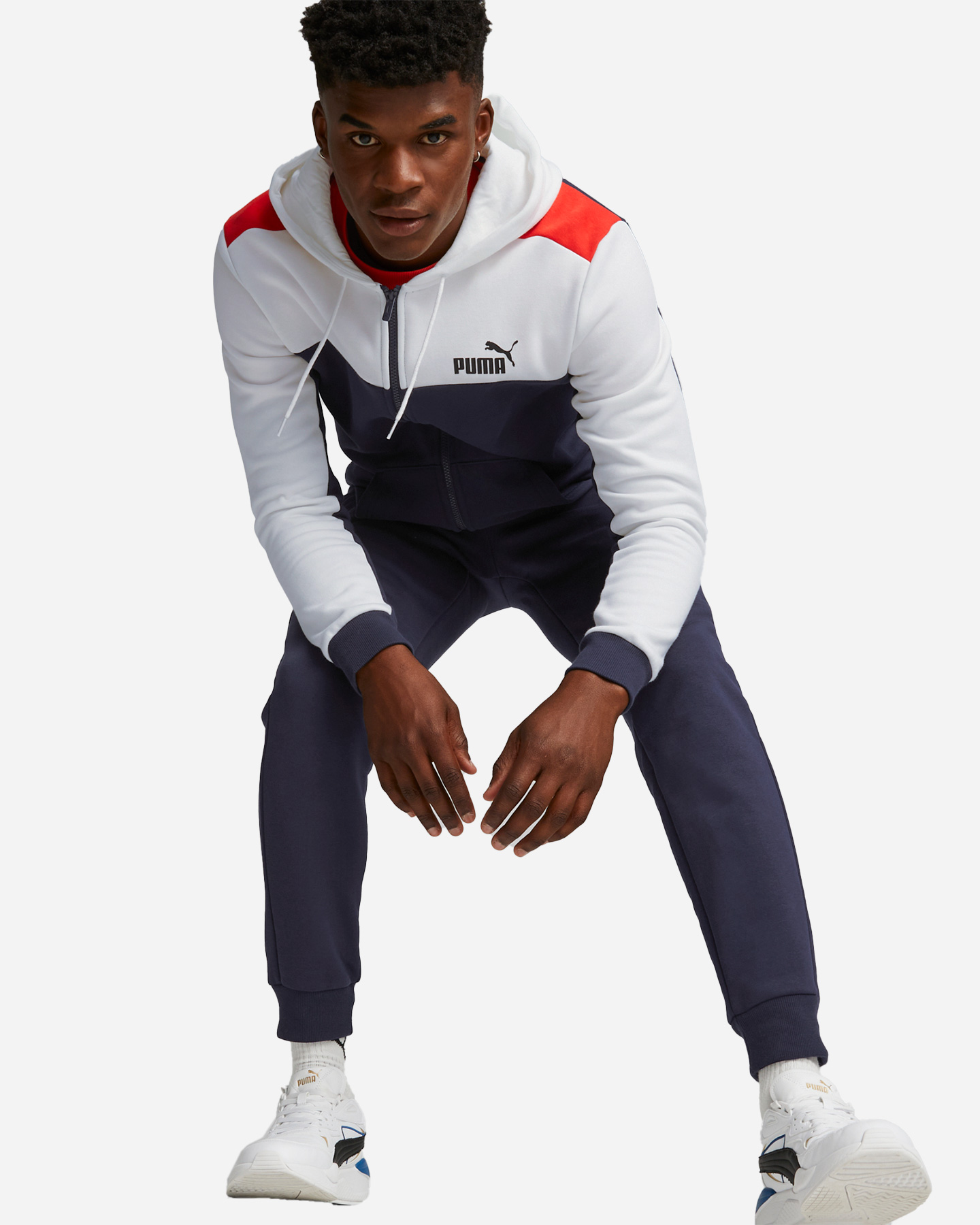 Tuta PUMA COLOR BLOCK FG C/CAP M - Blu - 2 | Cisalfa Sport