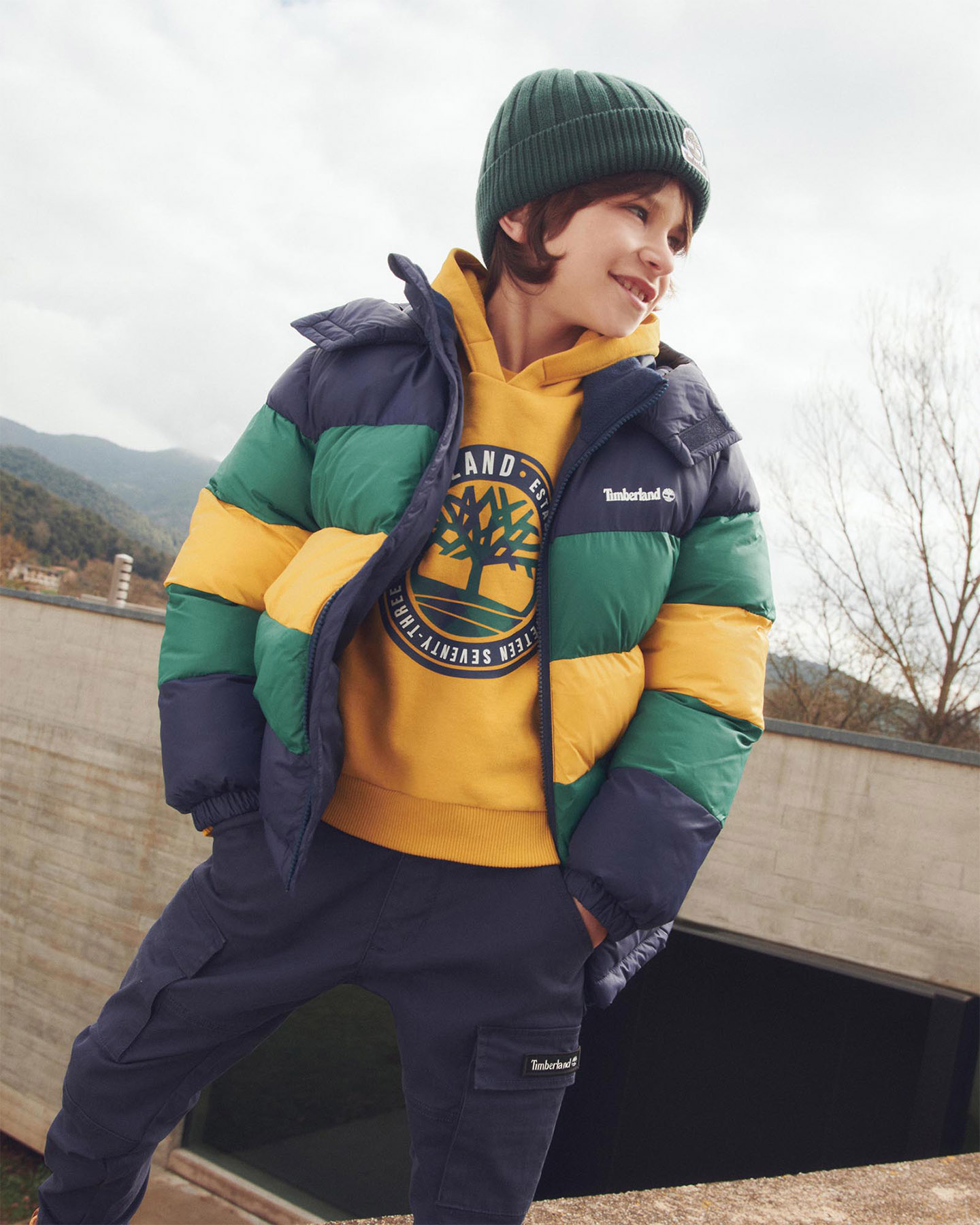 Felpa TIMBERLAND PLOGO JR - Giallo - 4 | Cisalfa Sport