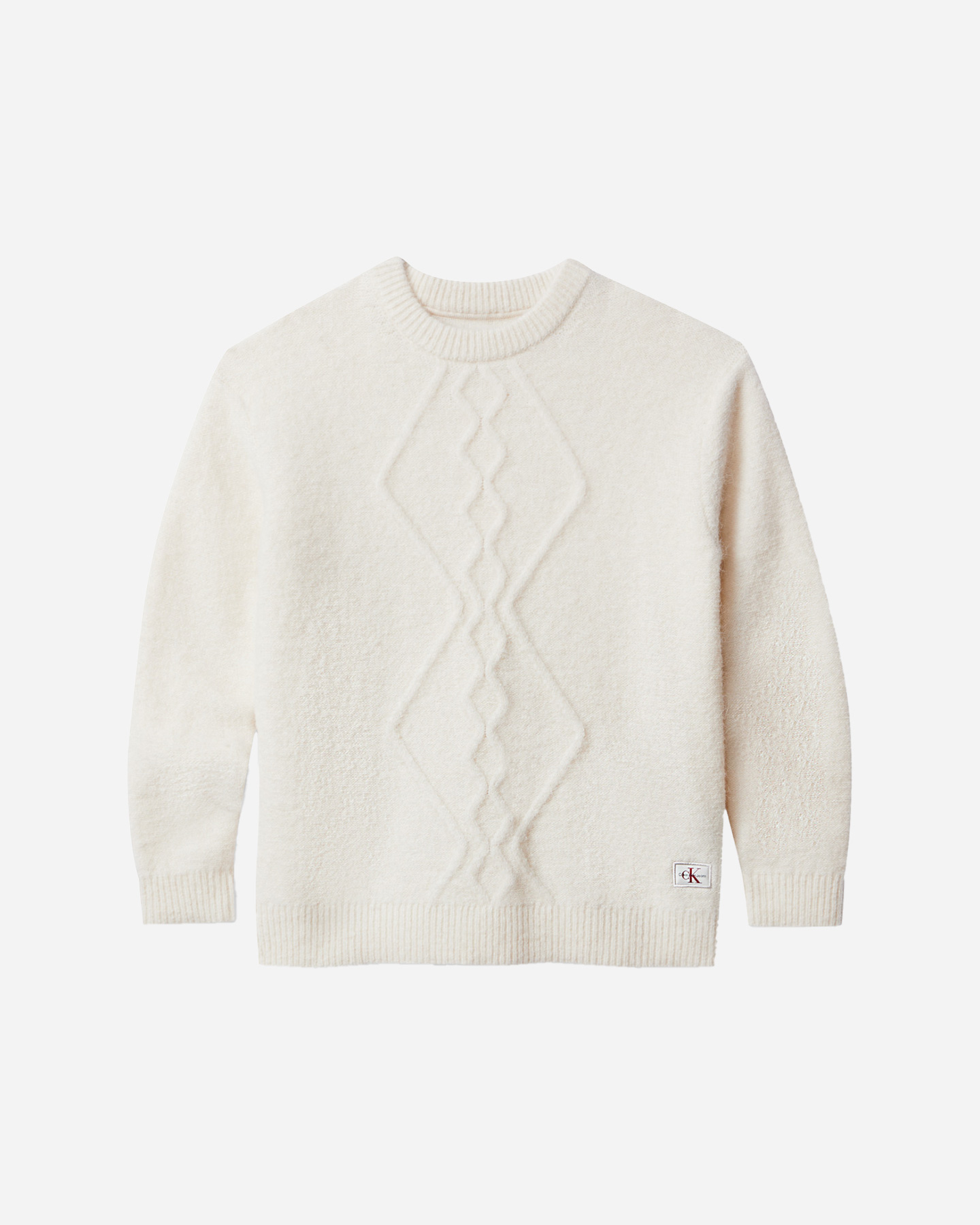 Maglione CALVIN KLEIN JEANS FLUFFY JR - Bianco - 0 | Cisalfa Sport