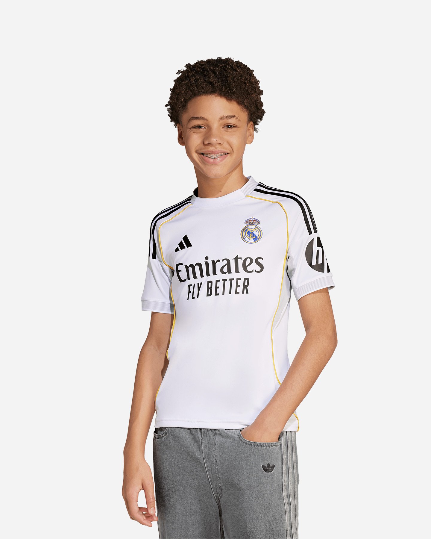Maglia calcio ufficiale ADIDAS REAL MADRID HOME 25-26 JR - Bianco - 0 | Cisalfa Sport