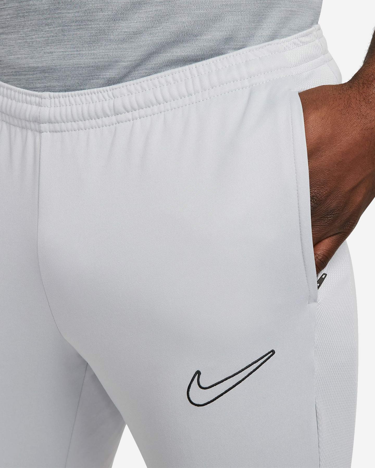 Pantaloncini calcio NIKE ACADEMY ZIPPERED M - Argento - 2 | Cisalfa Sport