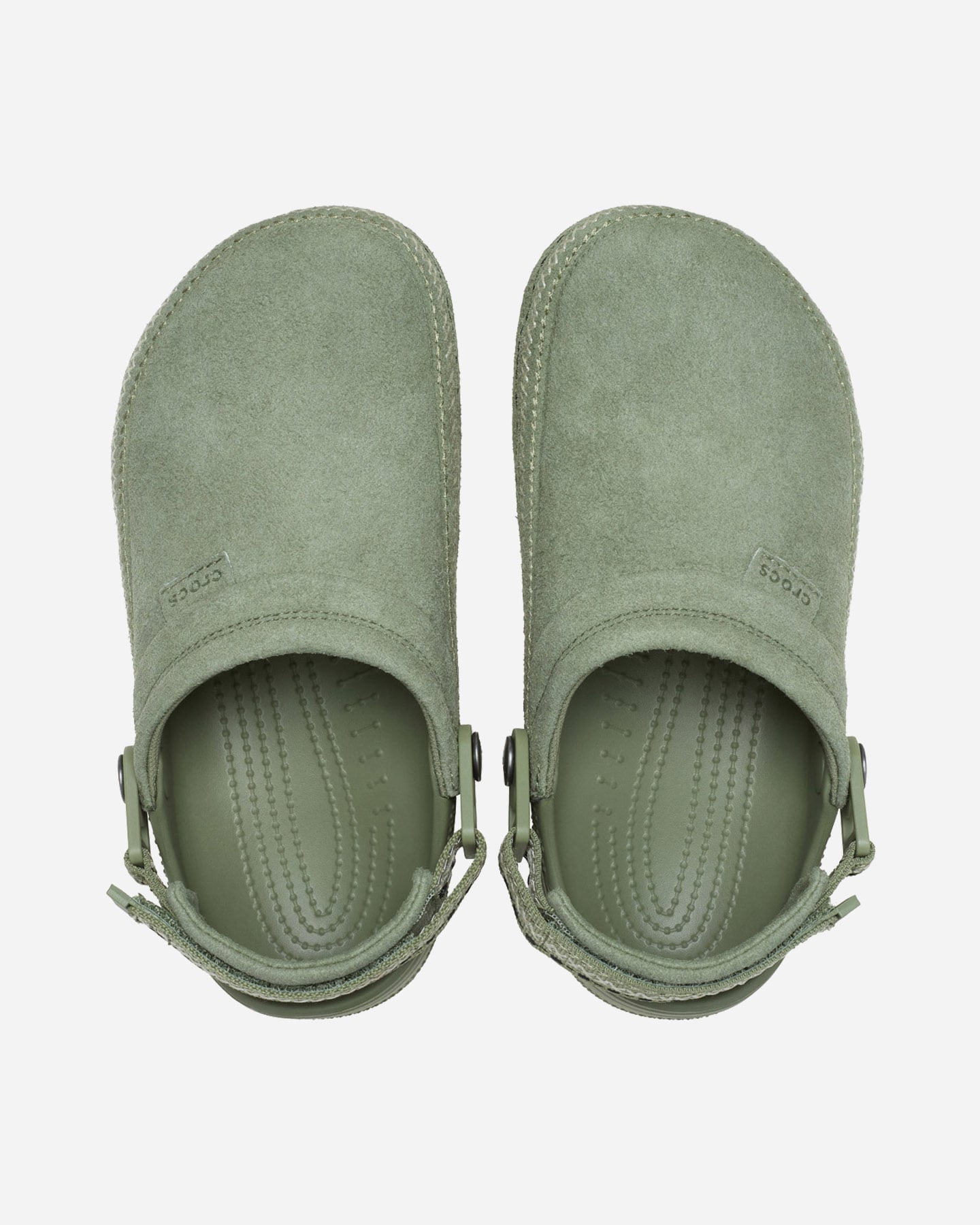 Crocs Classic Crafted Vegan Suede Stitch W - Sandali - Donna - Verde