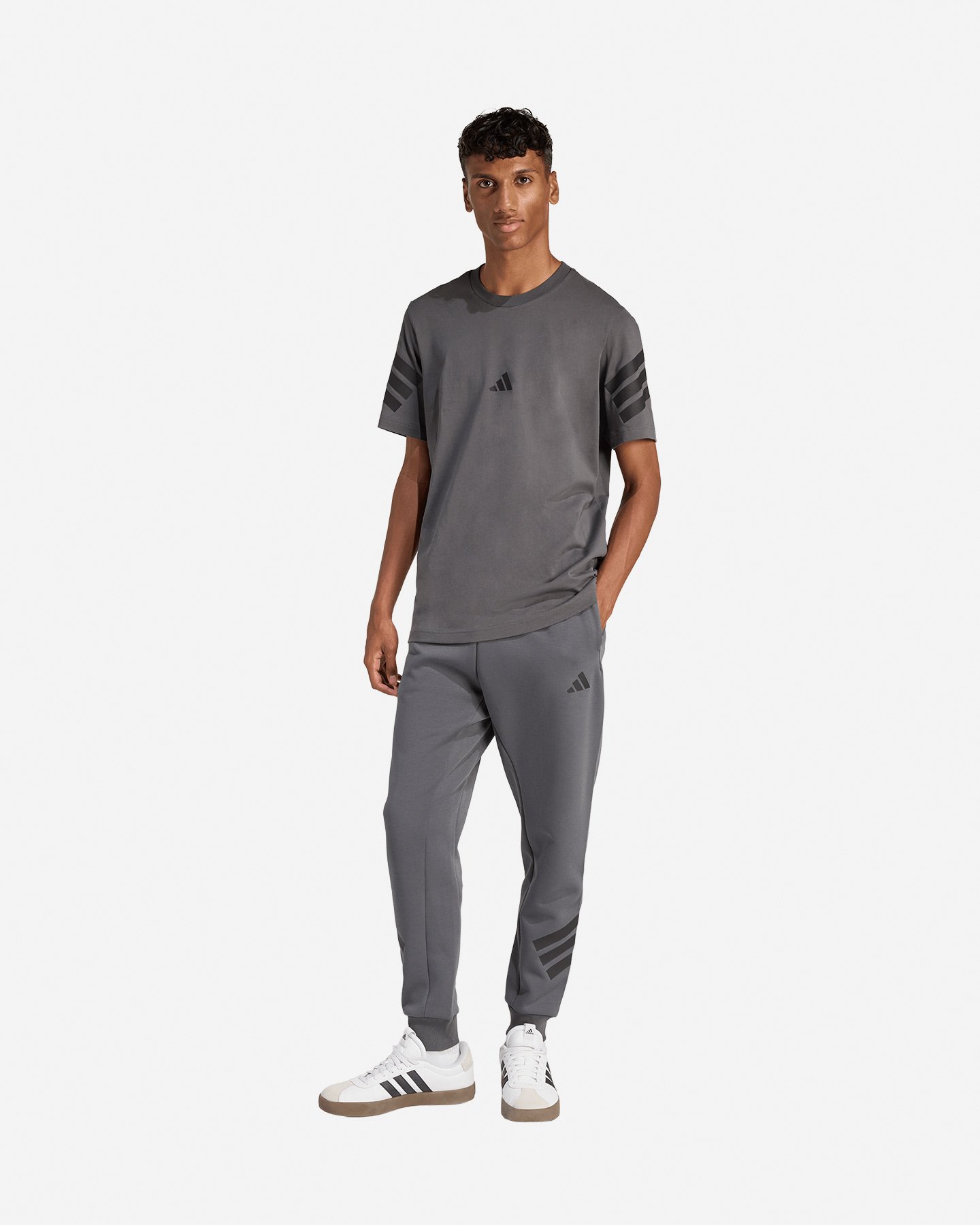 Pantalone ADIDAS 3STRIPES M - Grigio - 3 | Cisalfa Sport
