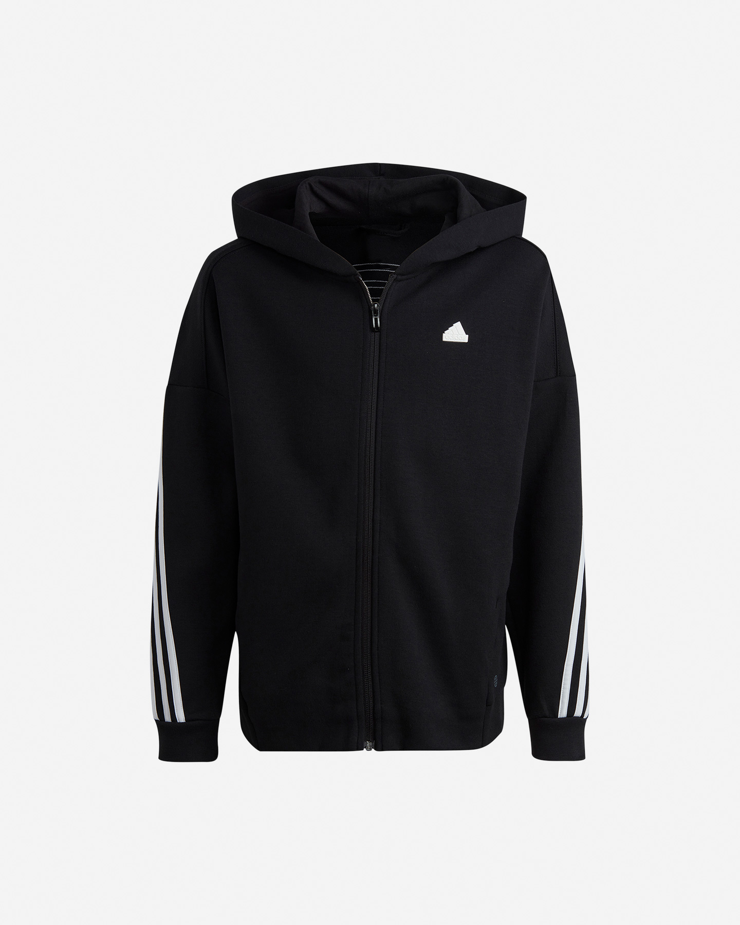 Felpa ADIDAS BOY 3STRIPES JR - Nero - 0 | Cisalfa Sport