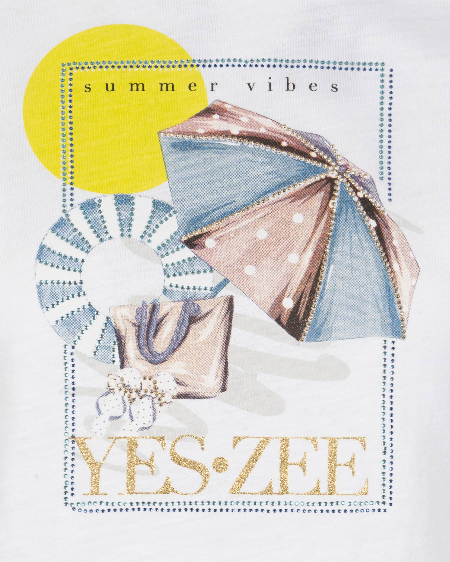T-shirt YES ZEE SUMMER VIBES W - Bianco - 2 | Cisalfa Sport