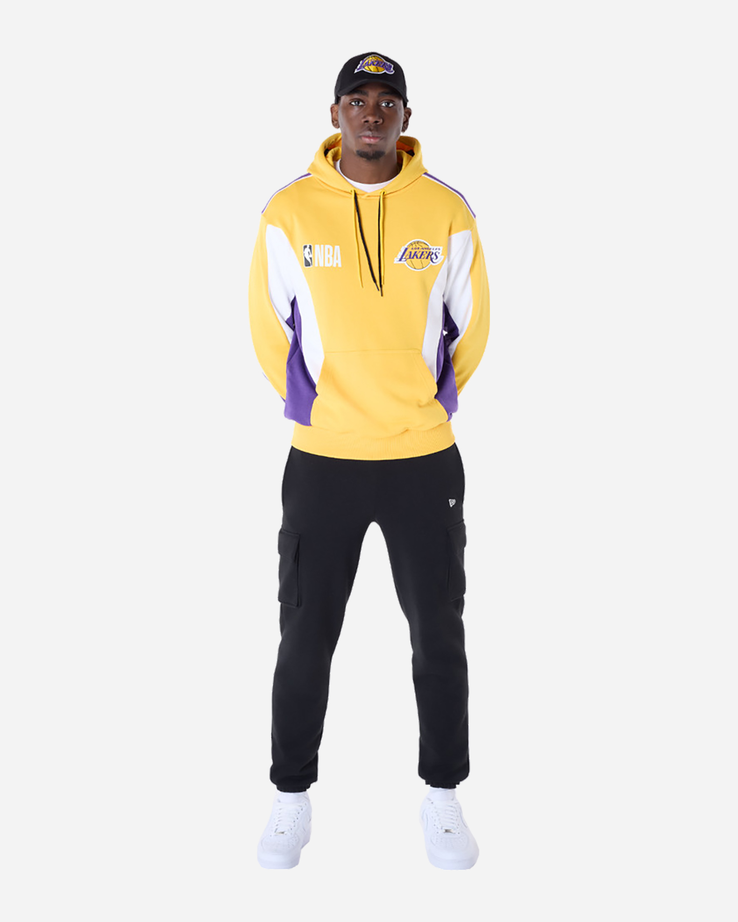 Abbigliamento basket NEW ERA GRAPHIC OS LAKERS M - Giallo - 2 | Cisalfa Sport