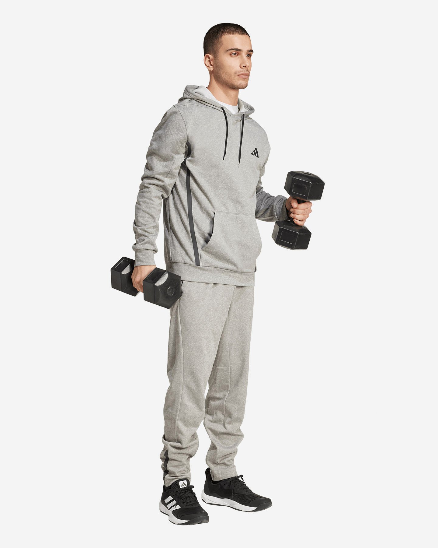 Felpa training ADIDAS CLASSIC M - Grigio - 3 | Cisalfa Sport