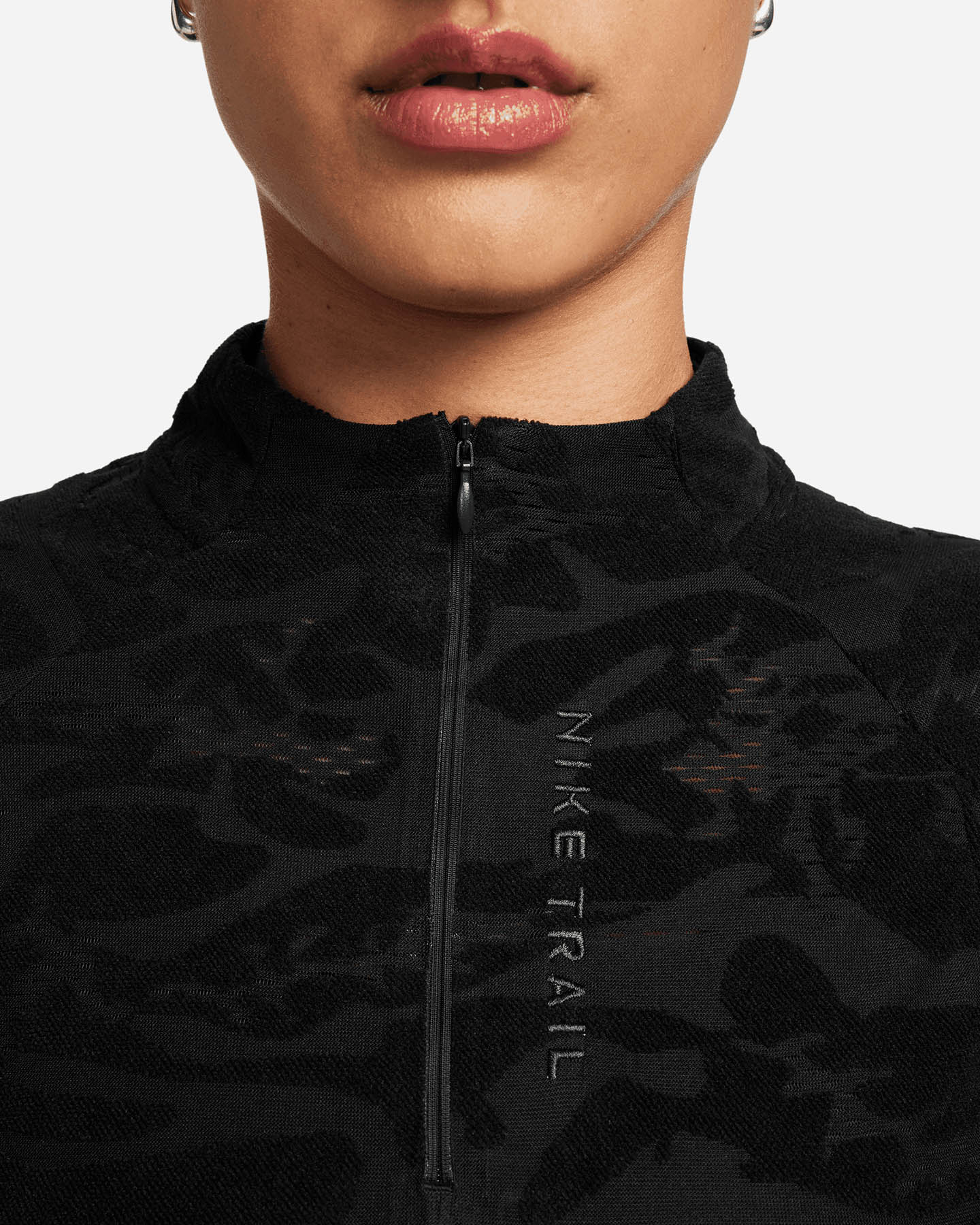 Maglia running NIKE TRAIL DRI FIT MIDLAYER W - Nero - 2 | Cisalfa Sport