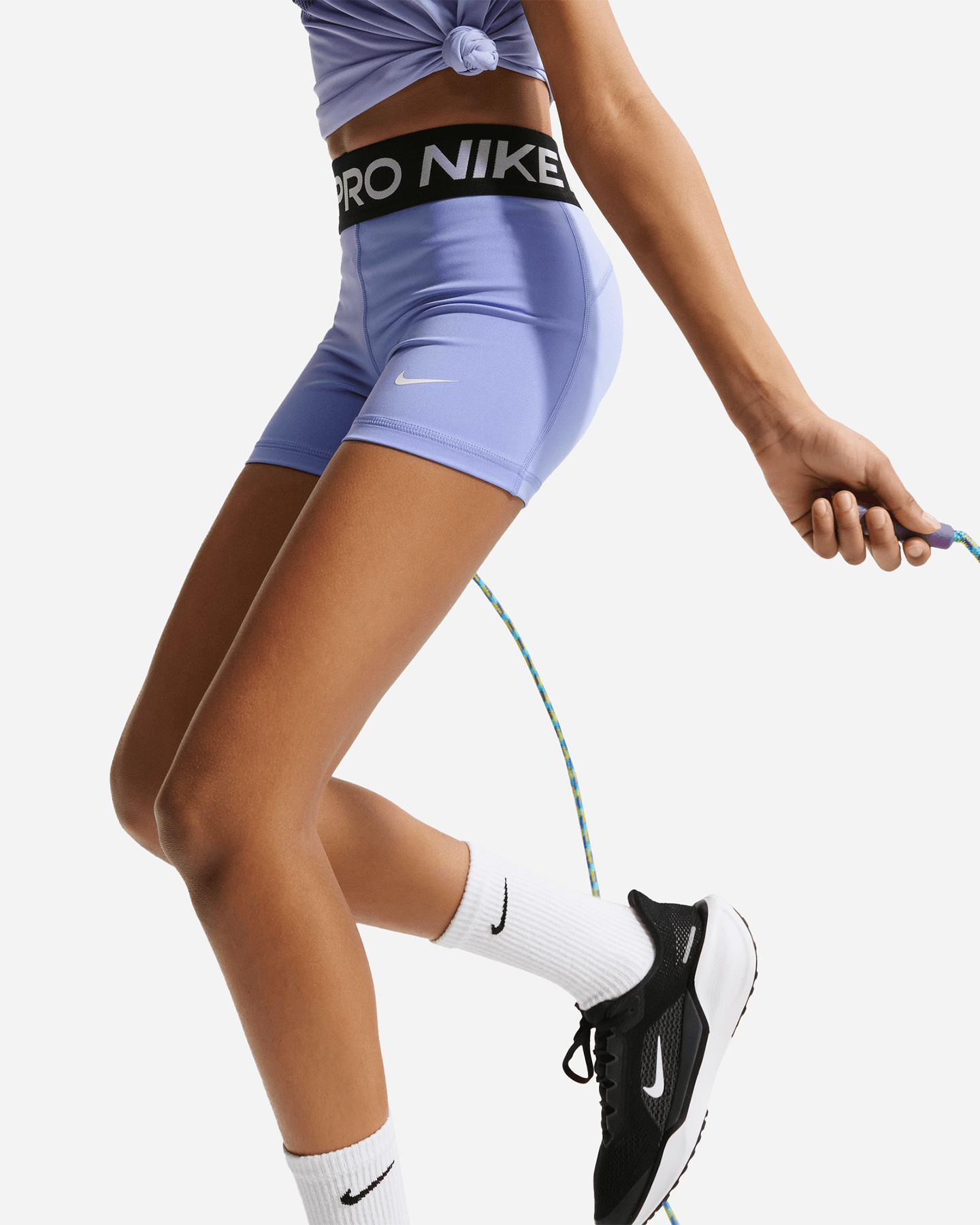 Pantaloncini NIKE PRO JR - Lilla - 4 | Cisalfa Sport
