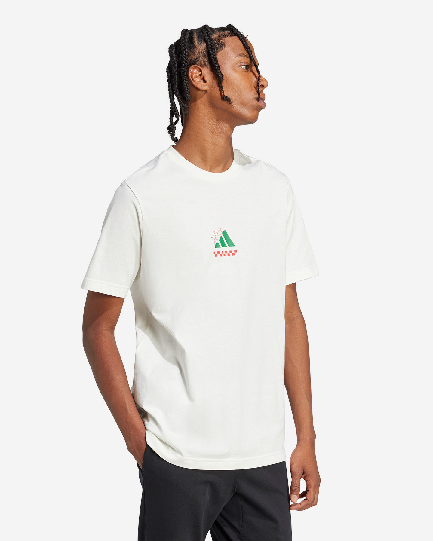 T-shirt ADIDAS PIZZA TEE M - Bianco - 3 | Cisalfa Sport