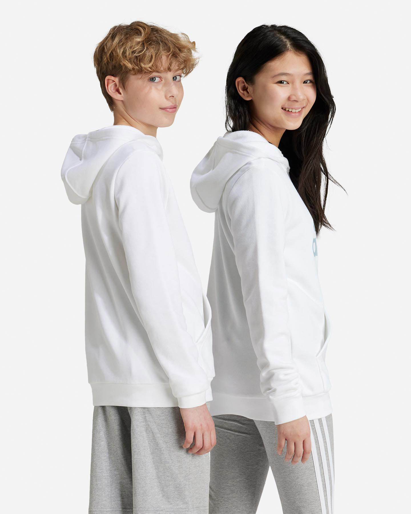 Felpa ADIDAS BIG LOGO JR - Bianco - 2 | Cisalfa Sport