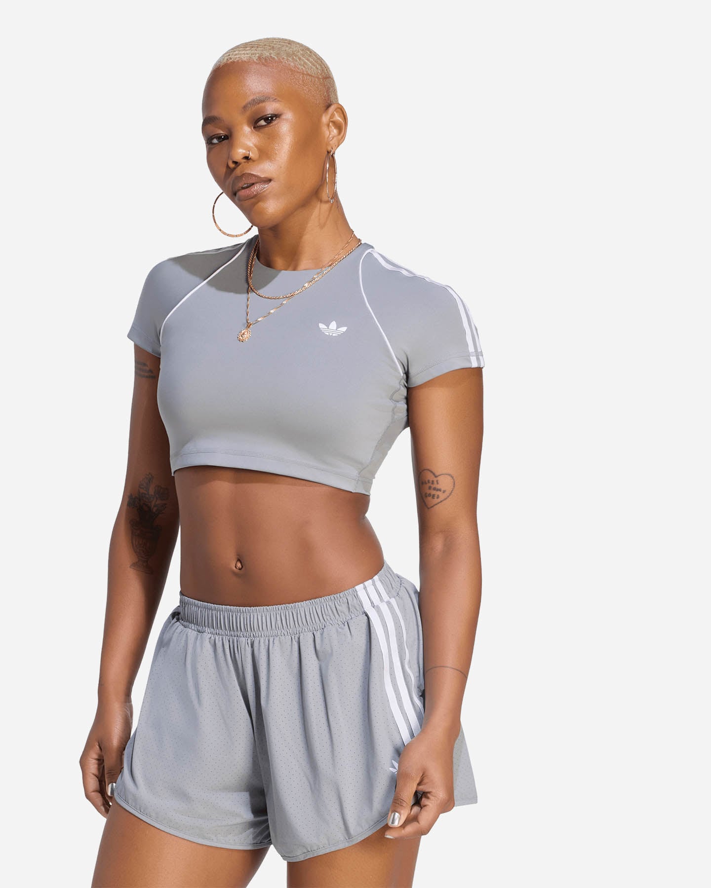 Reggiseno sportivo ADIDAS ORIGINALS SUPERSTAR W - Grigio - 2 | Cisalfa Sport