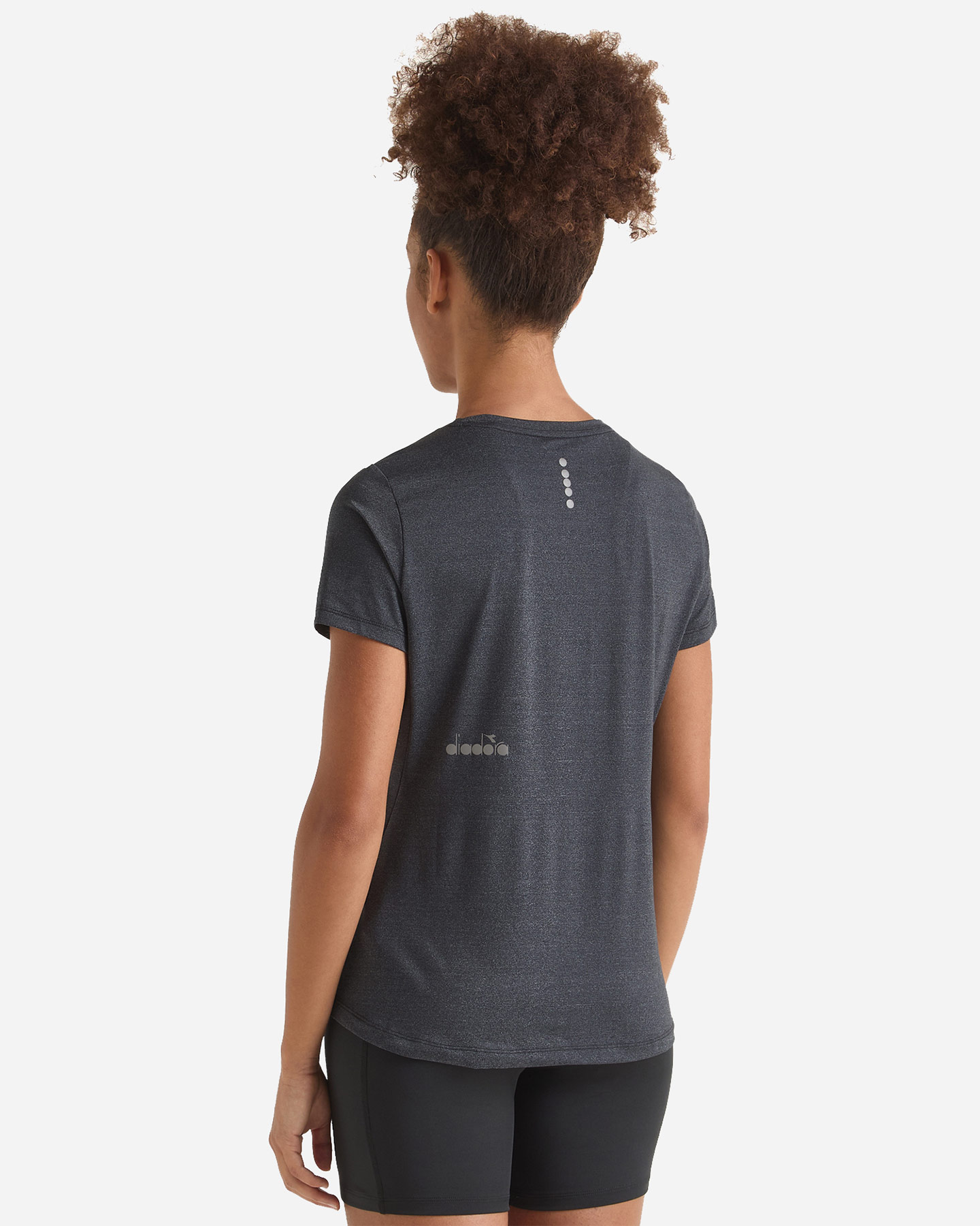 T-shirt running DIADORA TECH RUN CREW W - Nero - 2 | Cisalfa Sport
