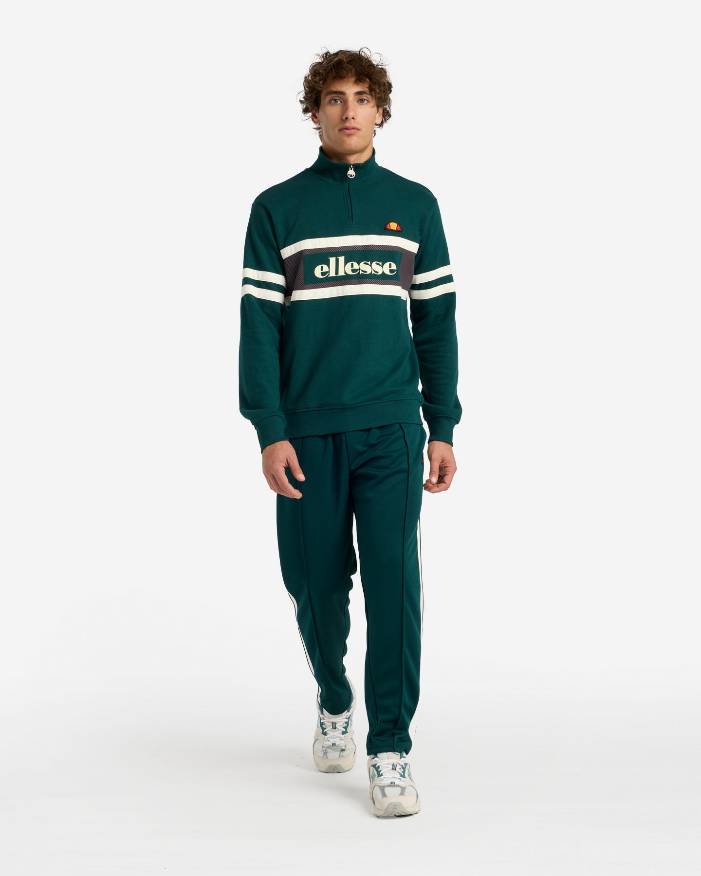 Felpa ELLESSE HALF ZIP M - Verde - 3 | Cisalfa Sport