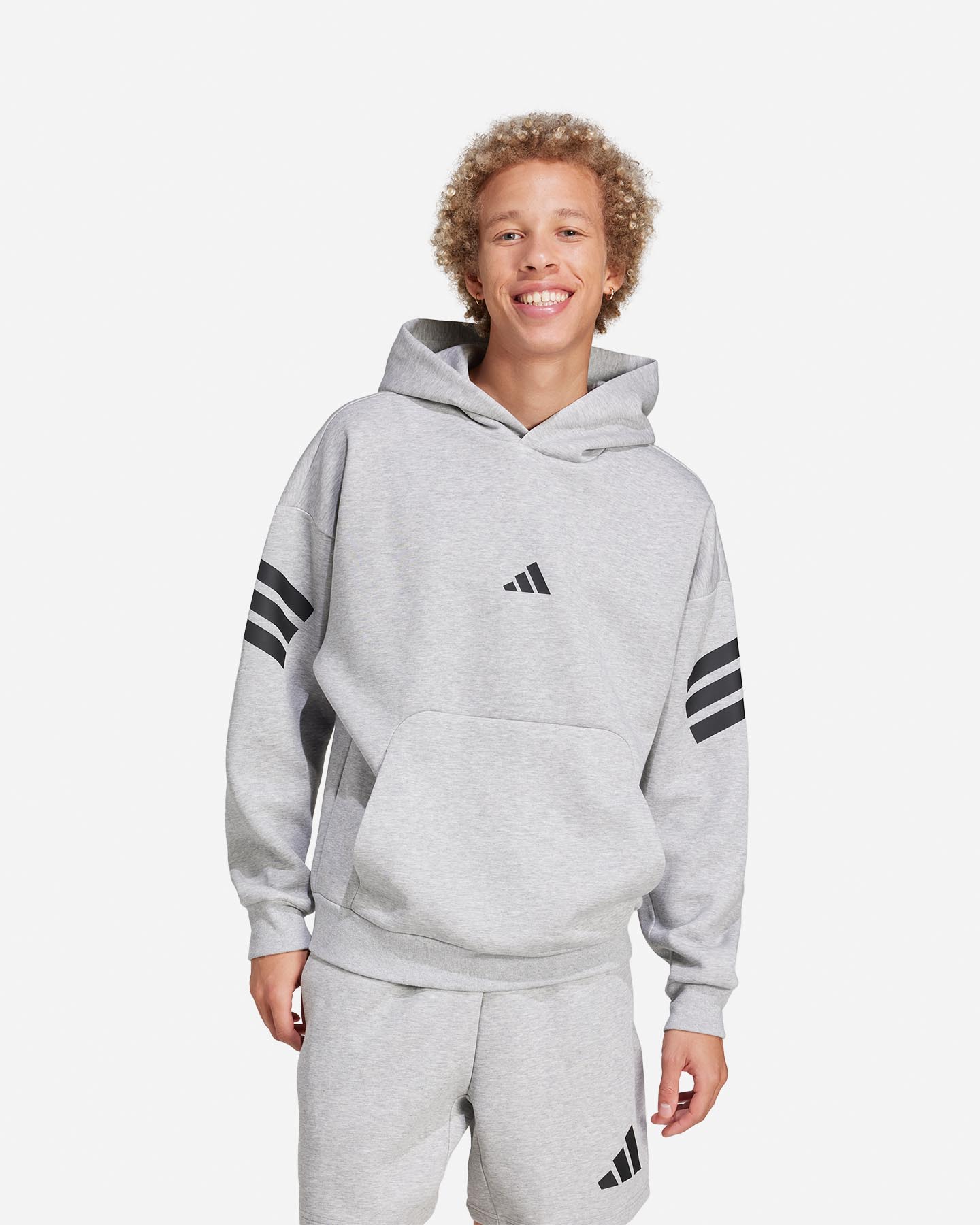 Felpa ADIDAS FUTURE ICONS 3STRIPES M - Grigio - 1 | Cisalfa Sport