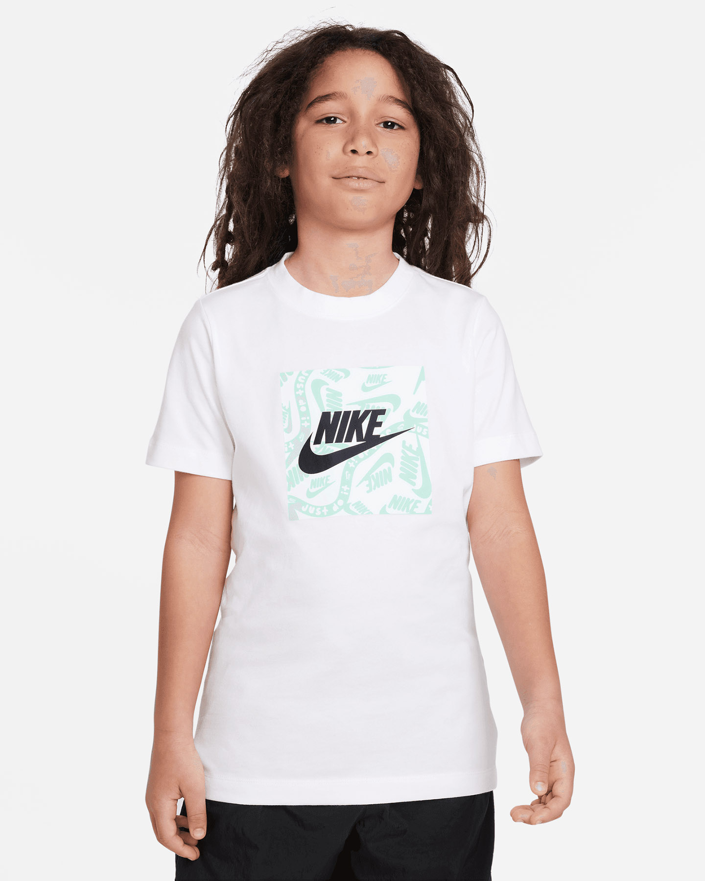 T-shirt NIKE LOGO BOX JR - Bianco - 0 | Cisalfa Sport