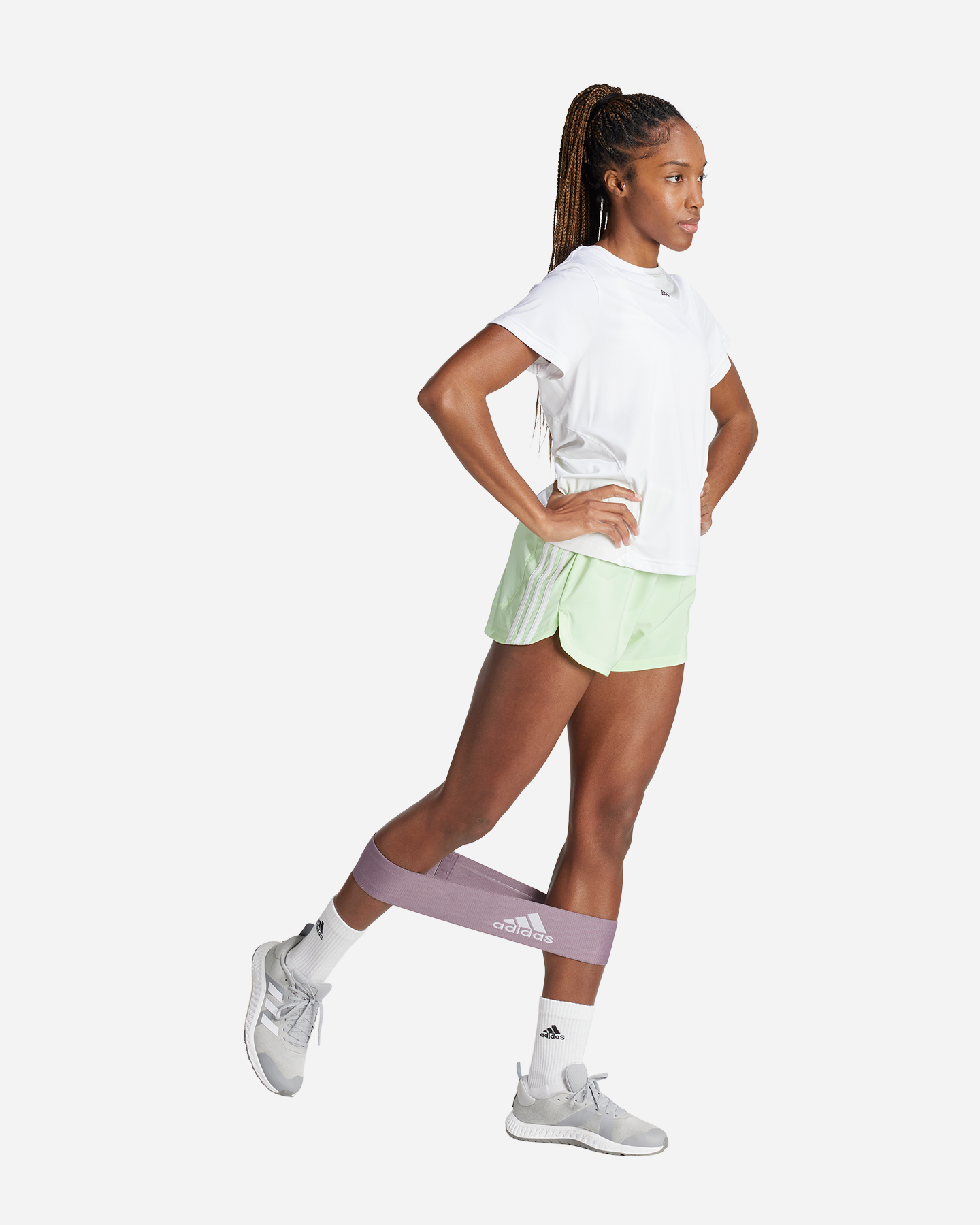 Short training ADIDAS 3STRIPES W - Verde - 3 | Cisalfa Sport