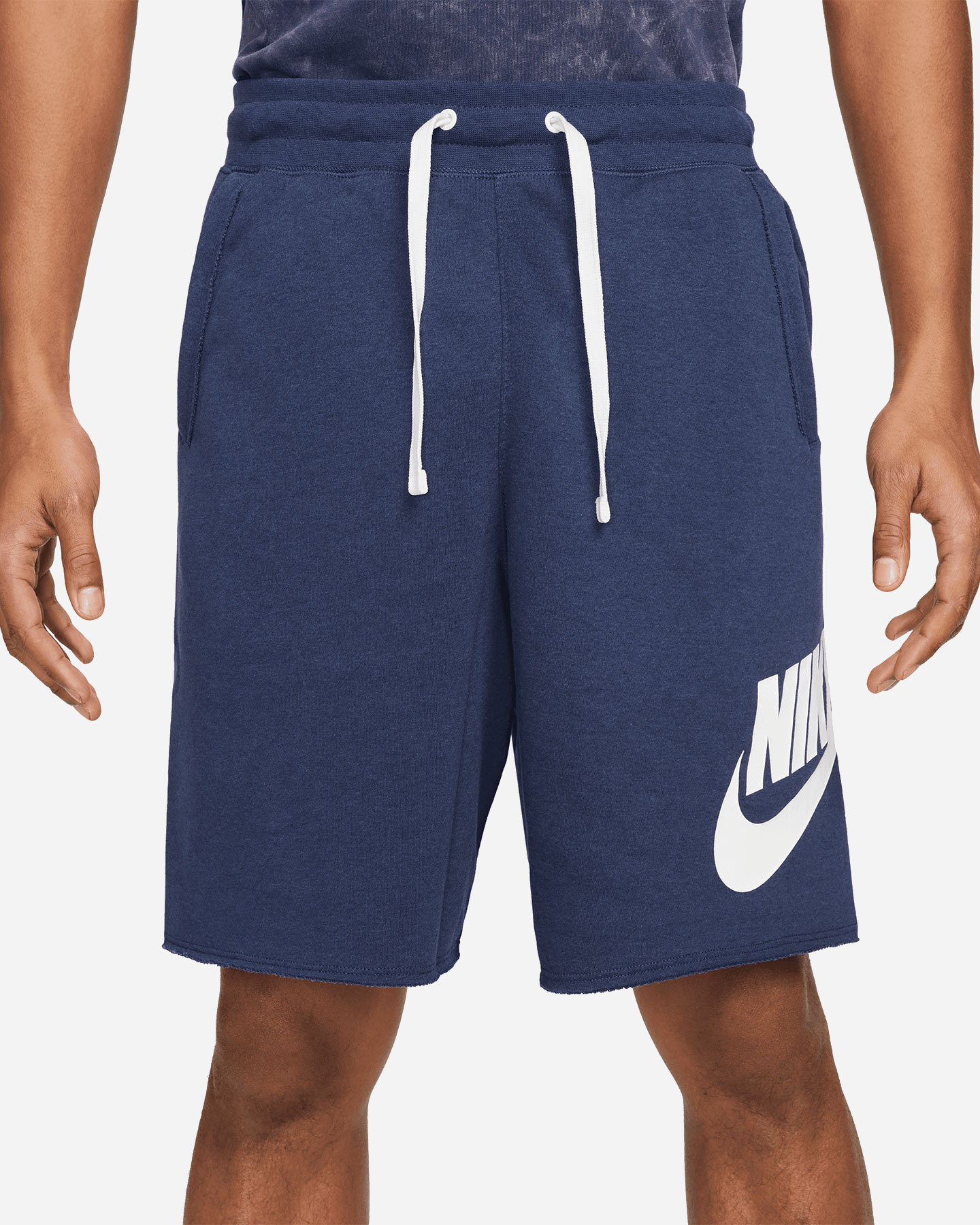 Pantaloncini NIKE ALUMNI BIG LOGO RAW CUT M - Blu - 1 | Cisalfa Sport