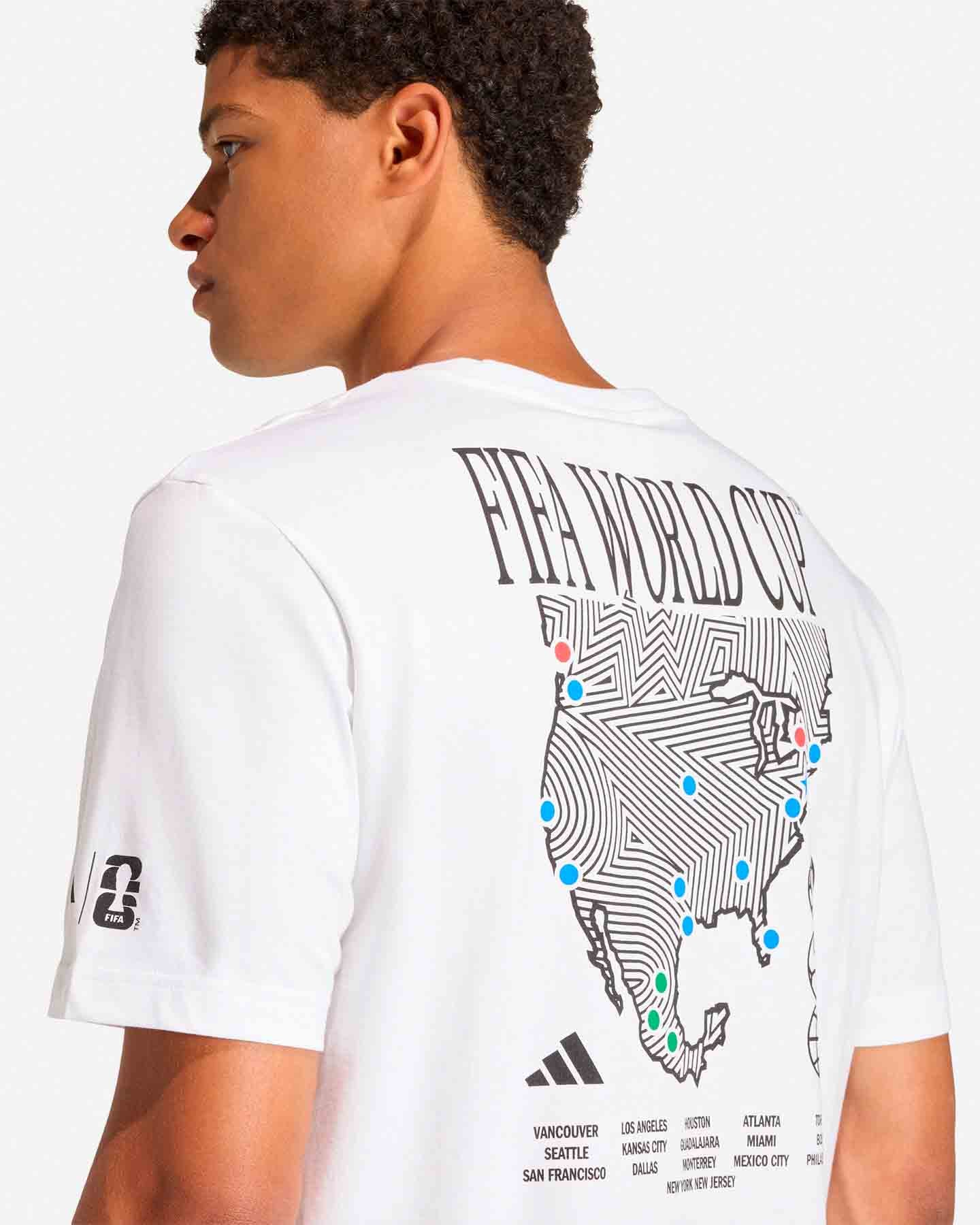 T-shirt ADIDAS FIFA WOLRD CUP 26MT MAP M - Bianco - 4 | Cisalfa Sport