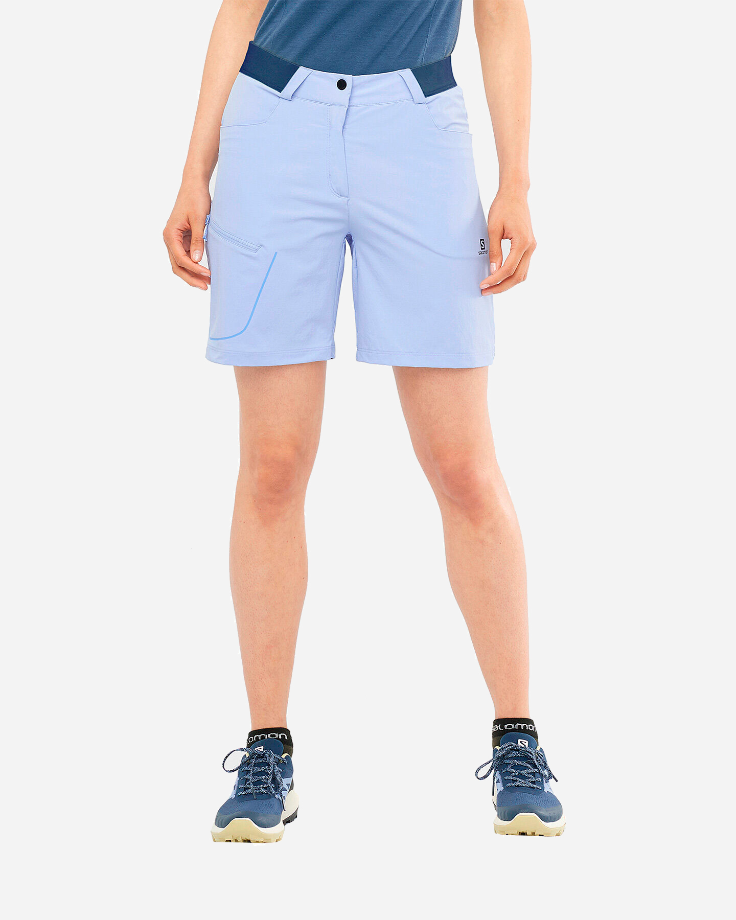 Pantaloncini SALOMON WAYFARER W - Azzurro - 2 | Cisalfa Sport