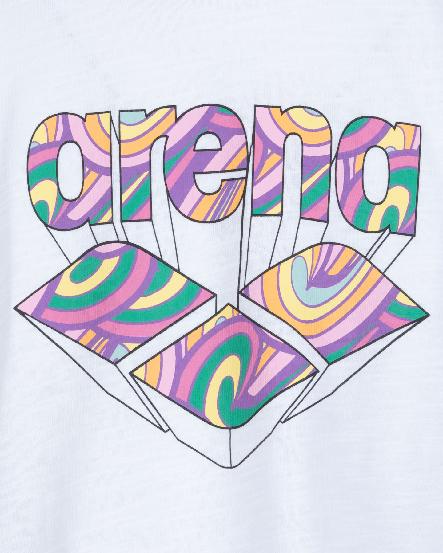 T-shirt ARENA BASIC ATHLETICS JR - Bianco - 2 | Cisalfa Sport